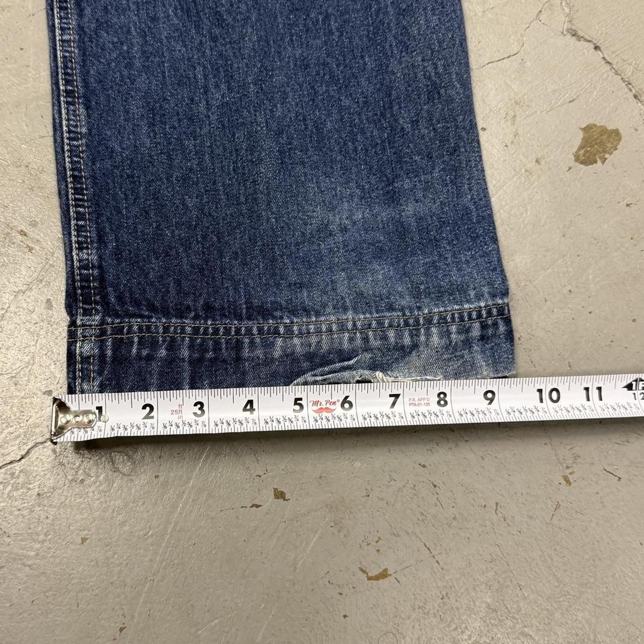 Vintage PnB Nation Cargo Baggy Blue Embroidered Jeans Size 32 x 30 Size US 34 / EU 50 - 8 Thumbnail