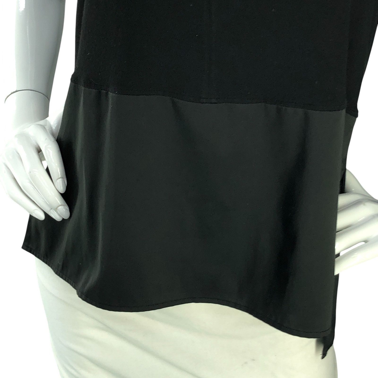 Lafayette 148 Lafayette 148 Sz P US XS Top Mixed Media Tank Satin Stretch Size XS / US 0-2 / IT 36-38 - 3 Thumbnail