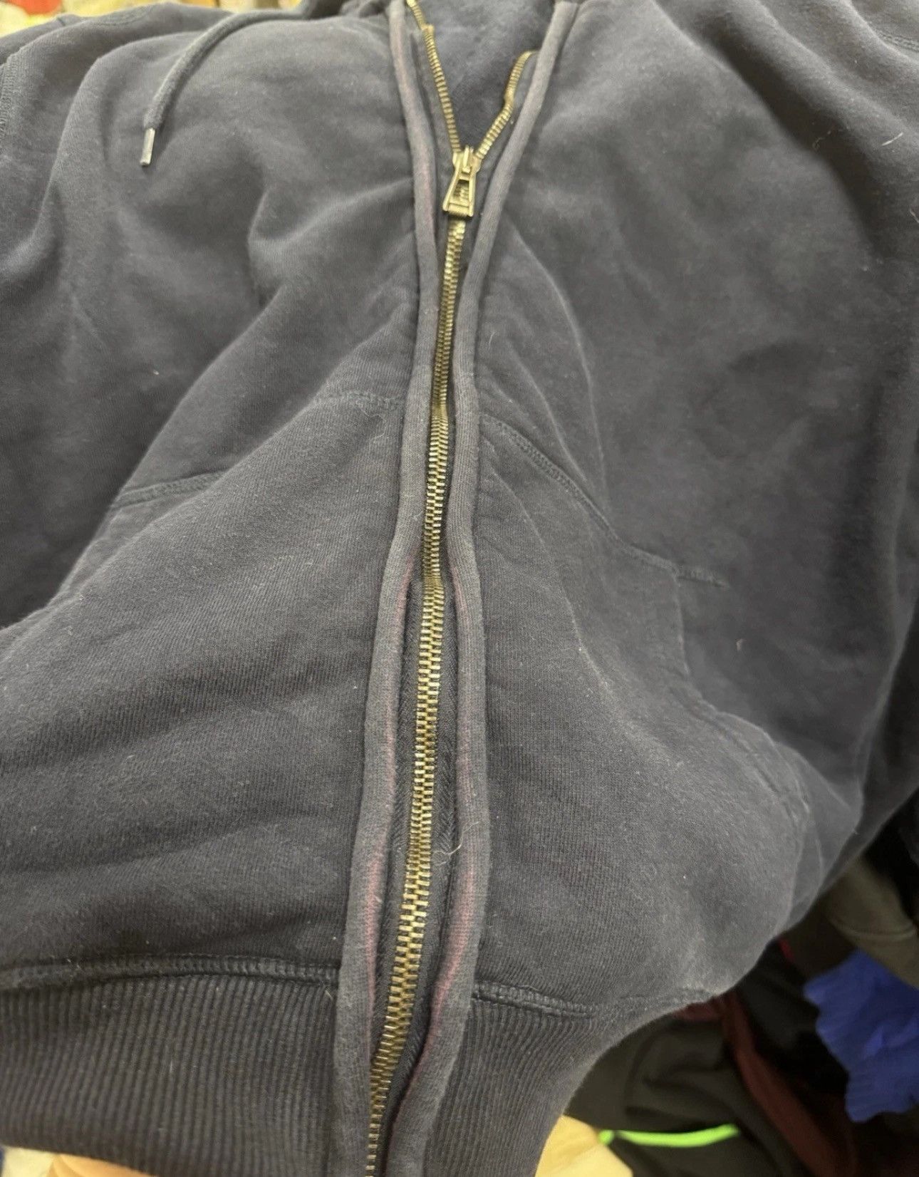 Belstaff Belstaff England Full Zip Hoodie Navy Blue Patch Logo Size US XL / EU 56 / 4 - 8 Thumbnail