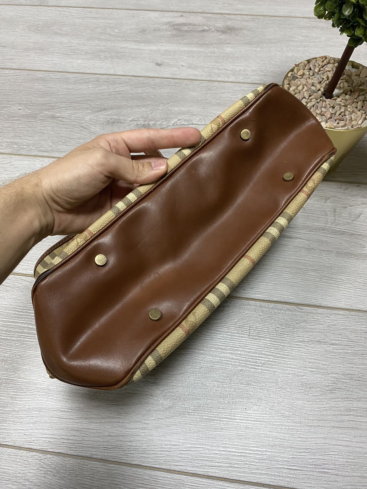 Burberry Burberry vintage nova check leather canvas bag Size ONE SIZE - 15 Thumbnail