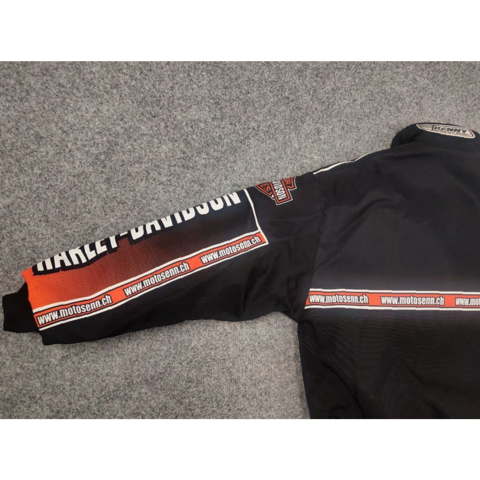 Harley Davidson VINTAGE Harley-Davidson Racing Black Jacket Bomber Moto Bike All Logo Y2K Style Size US S / EU 44-46 / 1 - 6 Thumbnail