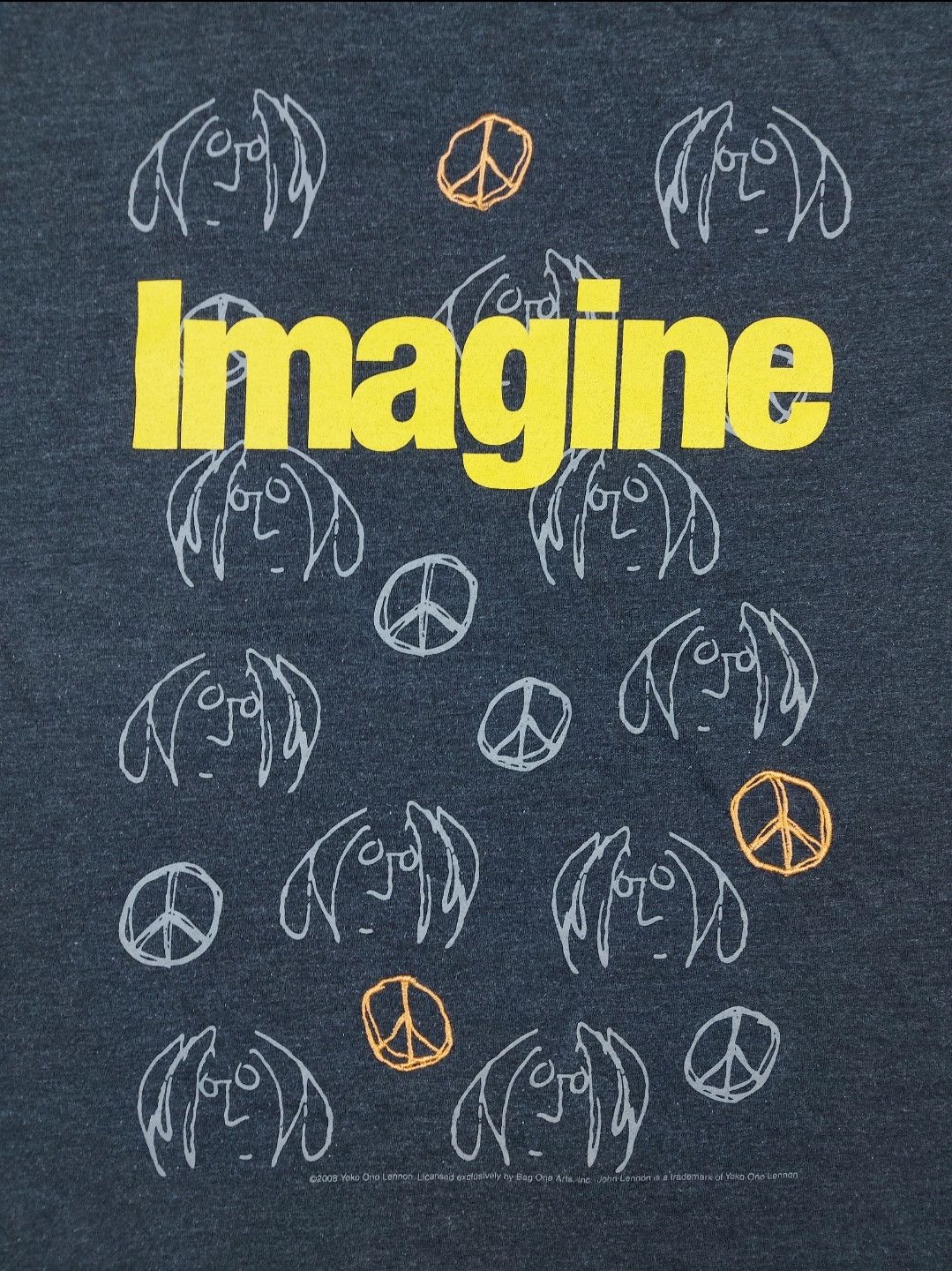 Band Tees Vintage 2008 John Lennon Yoko Ono Peace Embroidery TEE Size US M / EU 48-50 / 2 - 2 Thumbnail