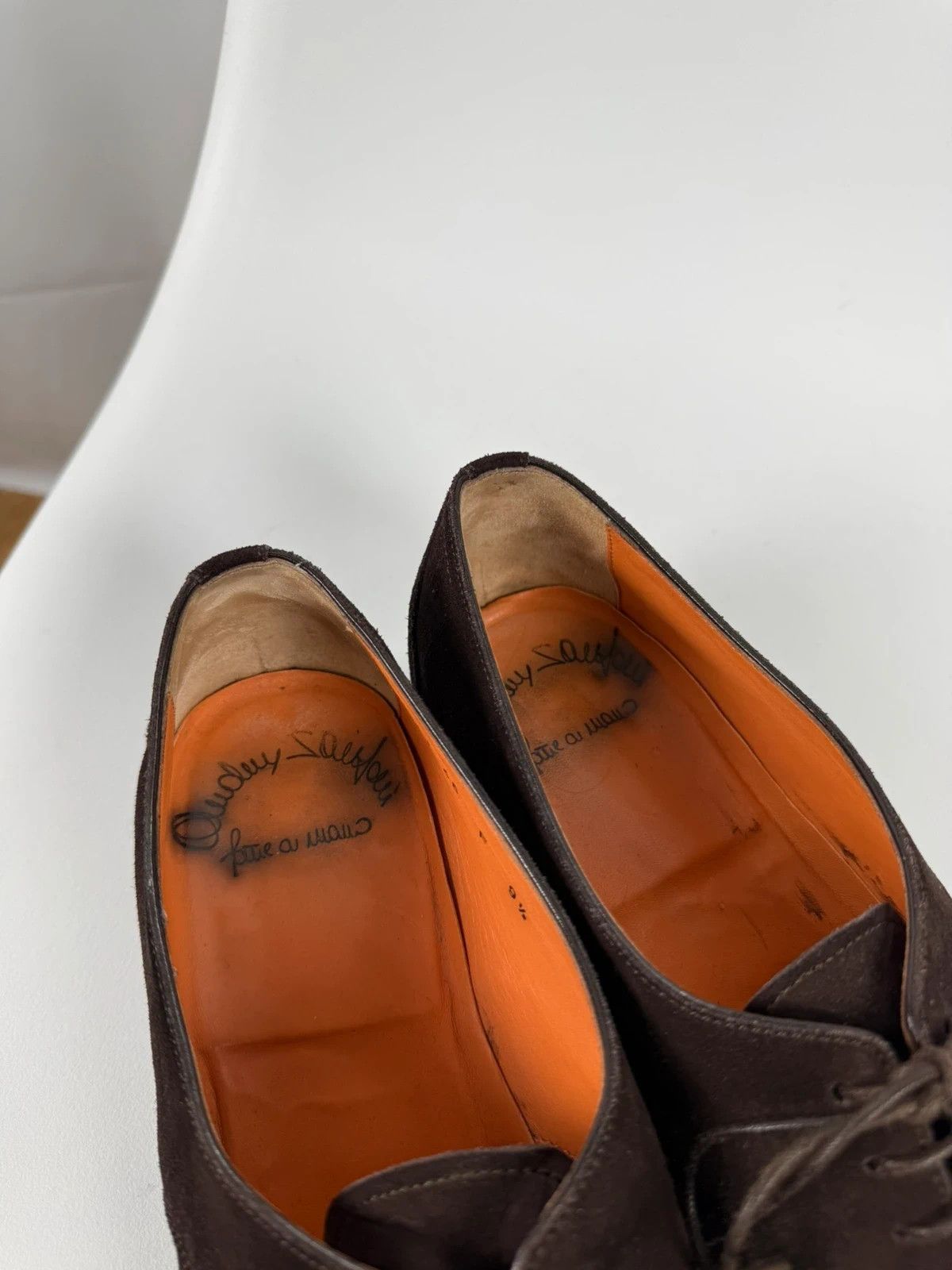 Santoni Santoni Suede Derby Dress Shoes size 9.5 Size US 10.5 / EU 43-44 - 10 Thumbnail
