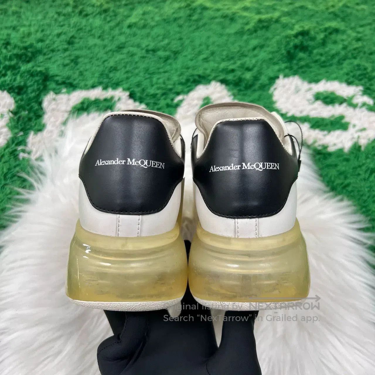 Alexander McQueen Alexander McQueen Black Tail Air Cushion Sneakers. Size US 6 / IT 36 - 3 Thumbnail
