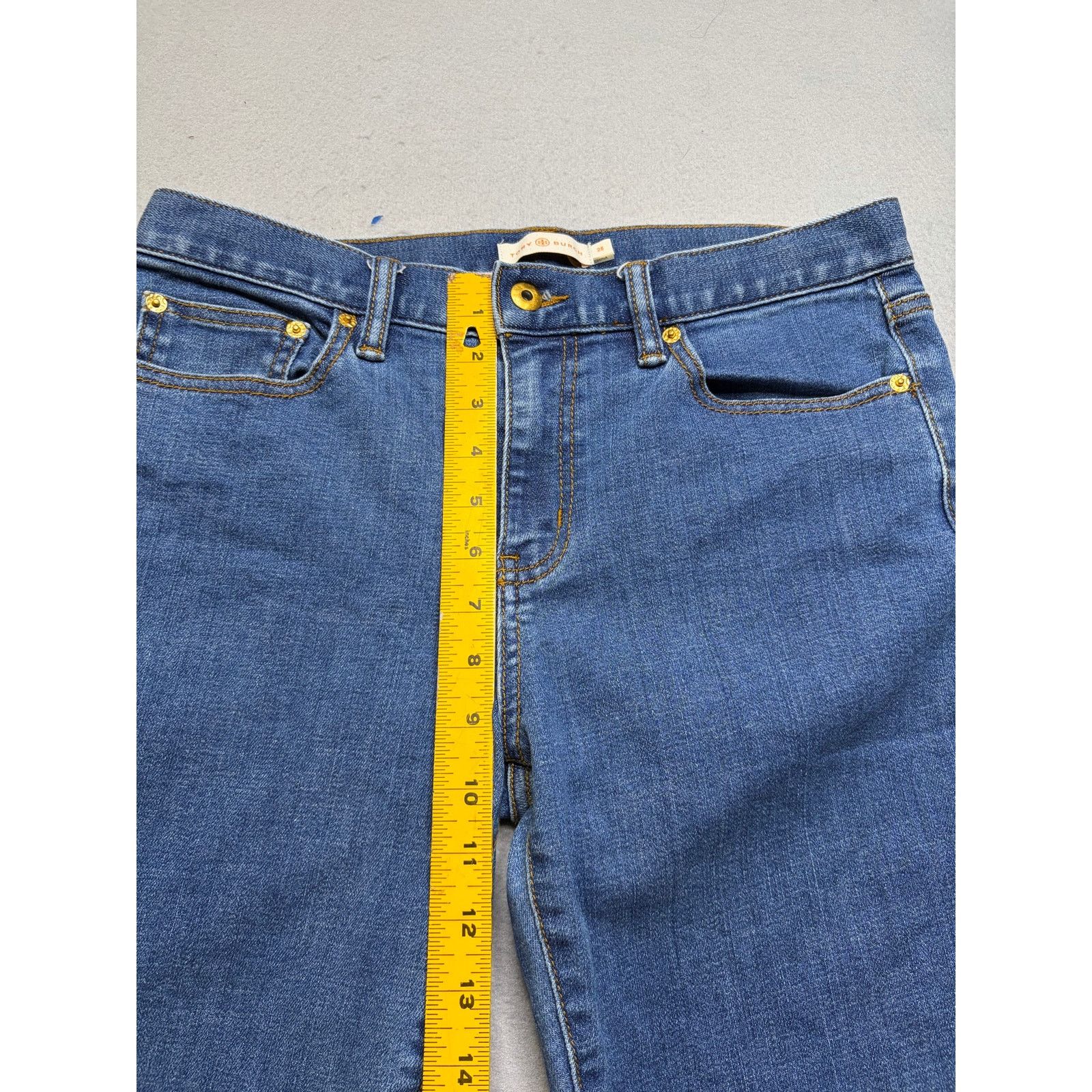 Tory Burch Tory Burch Connor jeans Fringe Hem Cropped Jeans Size 28 Size 28" / US 6 / IT 42 - 8 Thumbnail