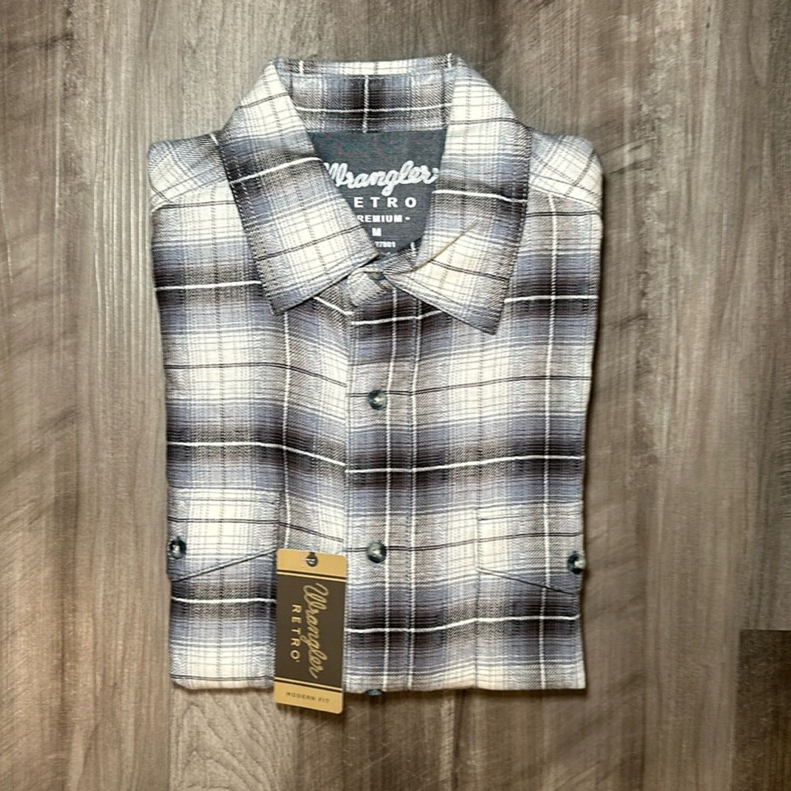 Wrangler Wrangler Retro Premium Western Linen Flannel - M Size US M / EU 48-50 / 2 - 1 Thumbnail