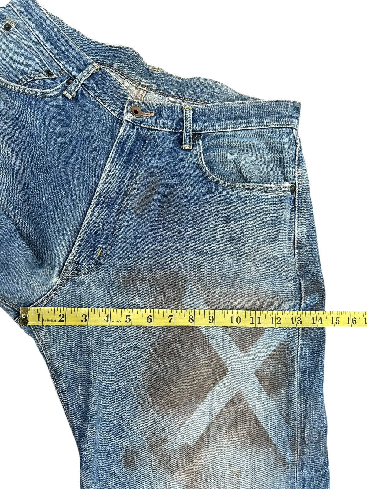 Kapital Thrashed Vintage Edwin 505 Selvedge Dirty Denim Jeans Size US 35 - 16 Thumbnail