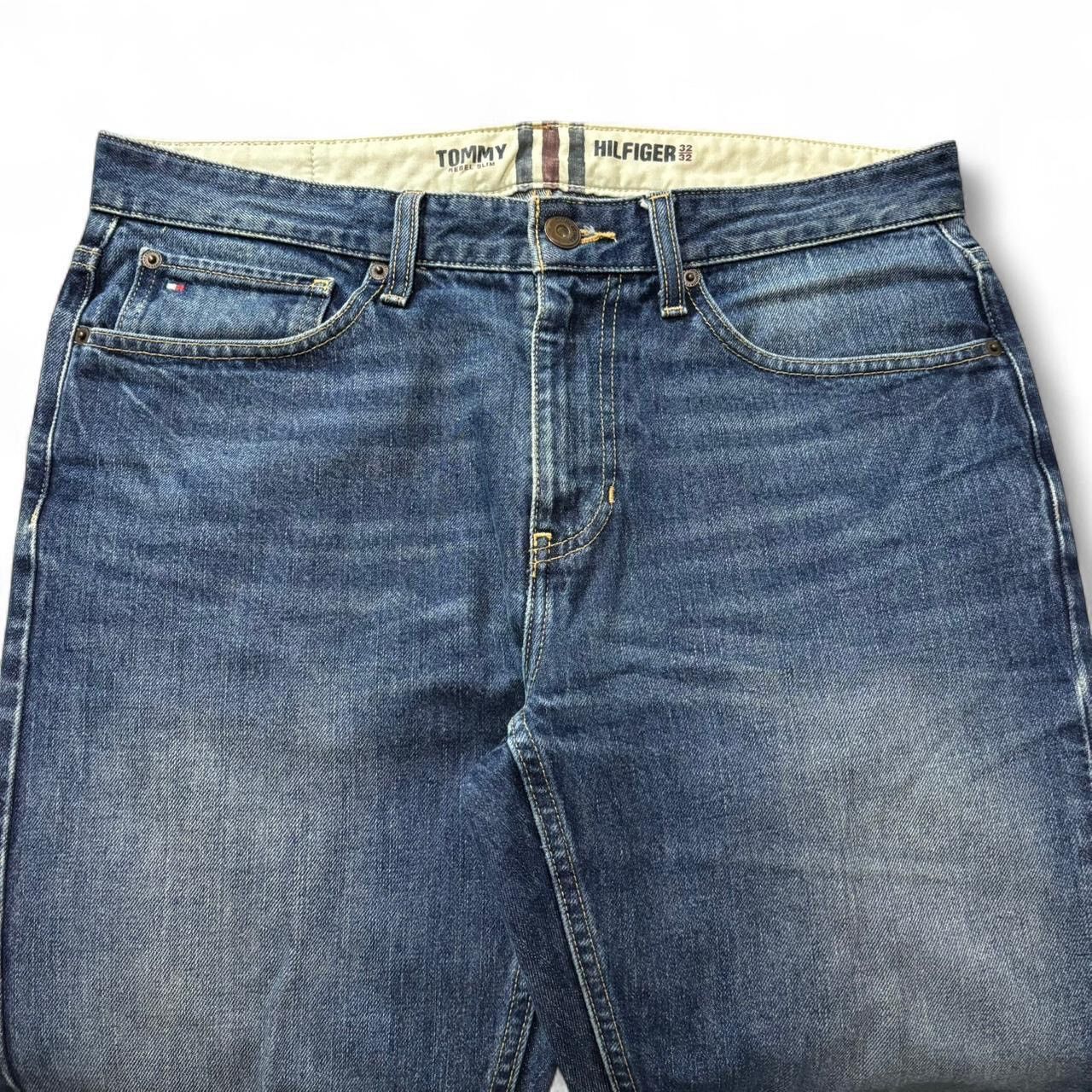 Tommy Hilfiger Vintage Tommy Hilfiger Faded Blue Straight Leg Denim Jeans Size US 34 / EU 50 - 3 Thumbnail