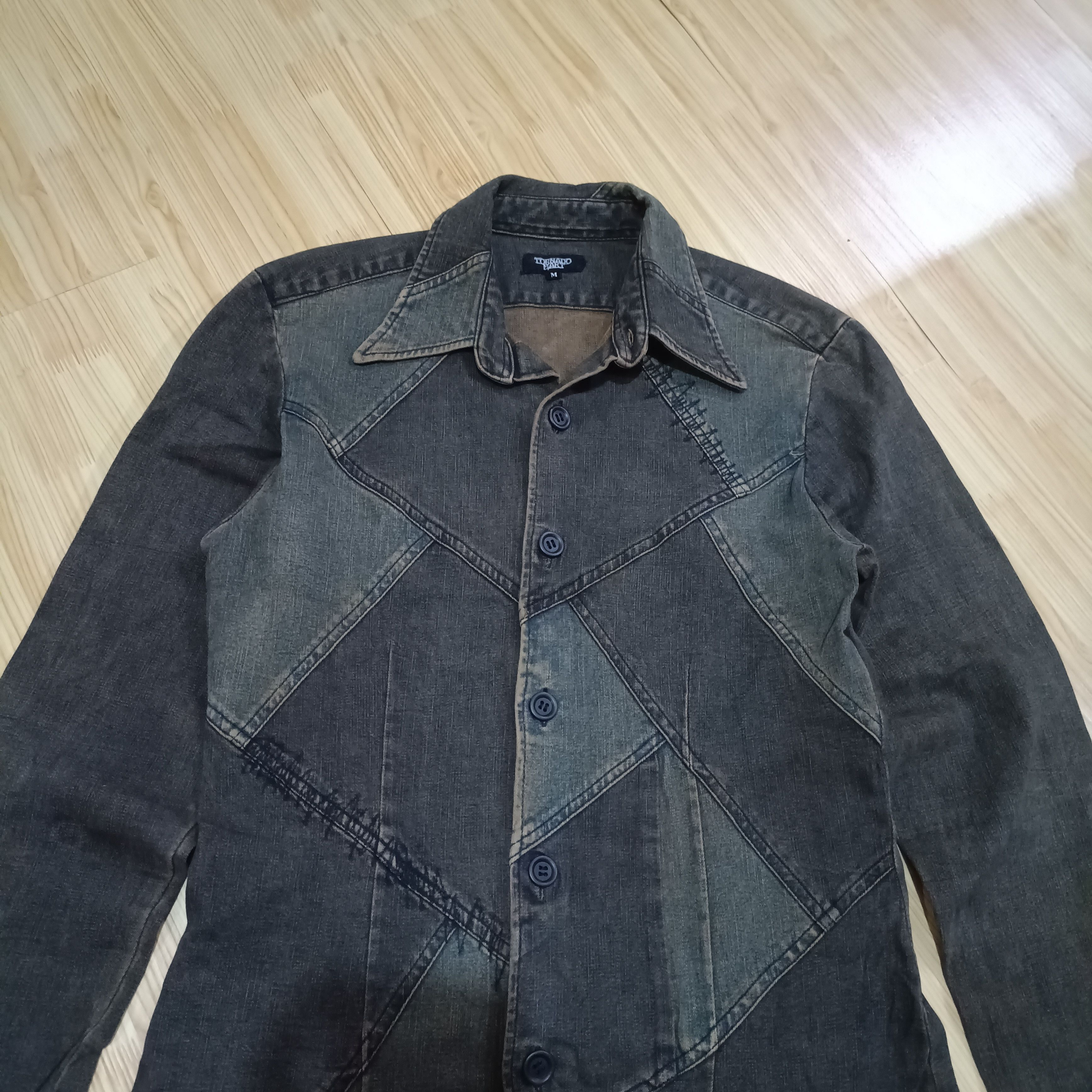 Tornado Mart Tornado Mart Top Stitchingg Denim Button Size US M / EU 48-50 / 2 - 2 Thumbnail