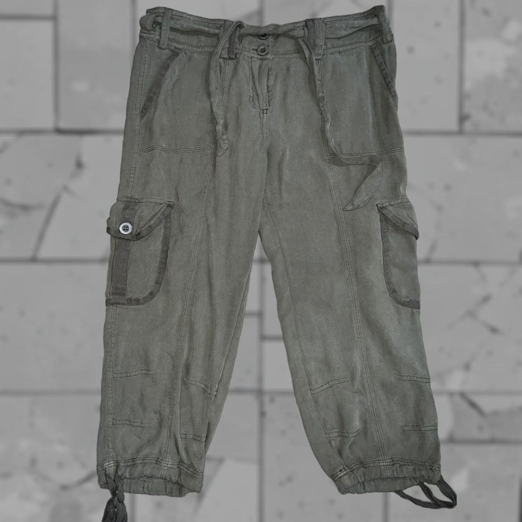 Vintage VINTAGE Hei Hei Cargo Pants Silk Green Womens Size 4 - Pants Adult Womens Silk Cargo Green 4 Size 27" / US 4 / IT 40 - 1 Thumbnail