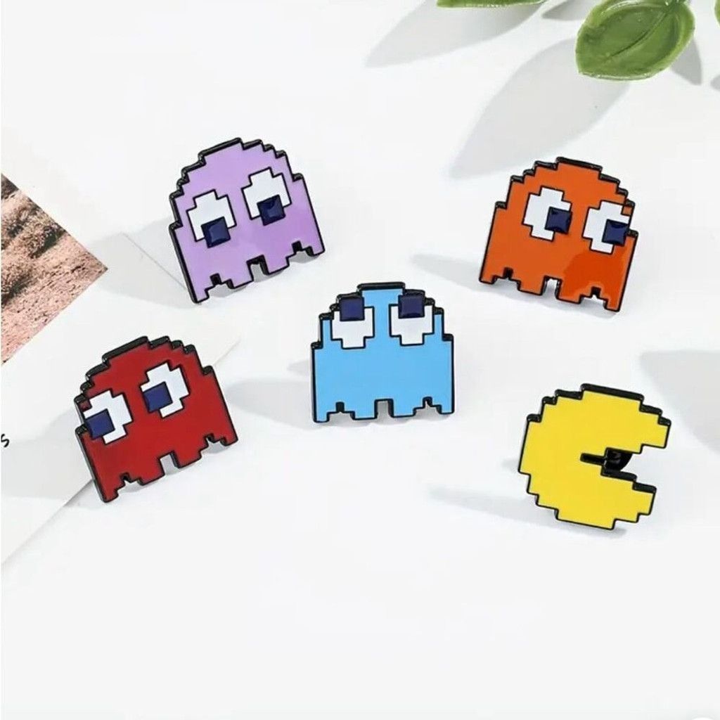 Other Set Of 5 Vintage Style Pac Man Pins Size ONE SIZE - 4 Thumbnail