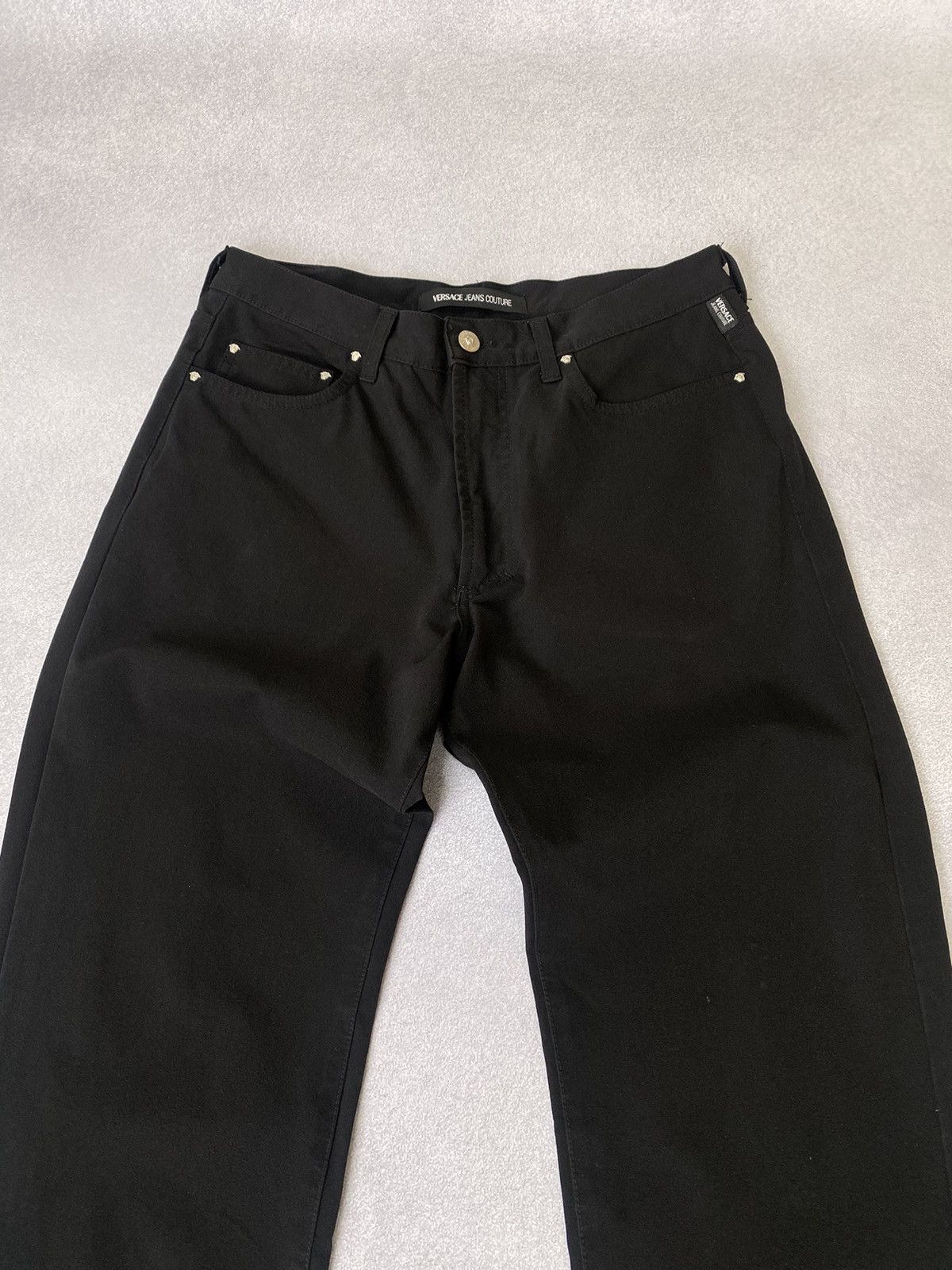 Versace Jeans Couture × Vintage Vintage Versace Jeans Couture Black Pants Size US 34 / EU 50 - 6 Thumbnail