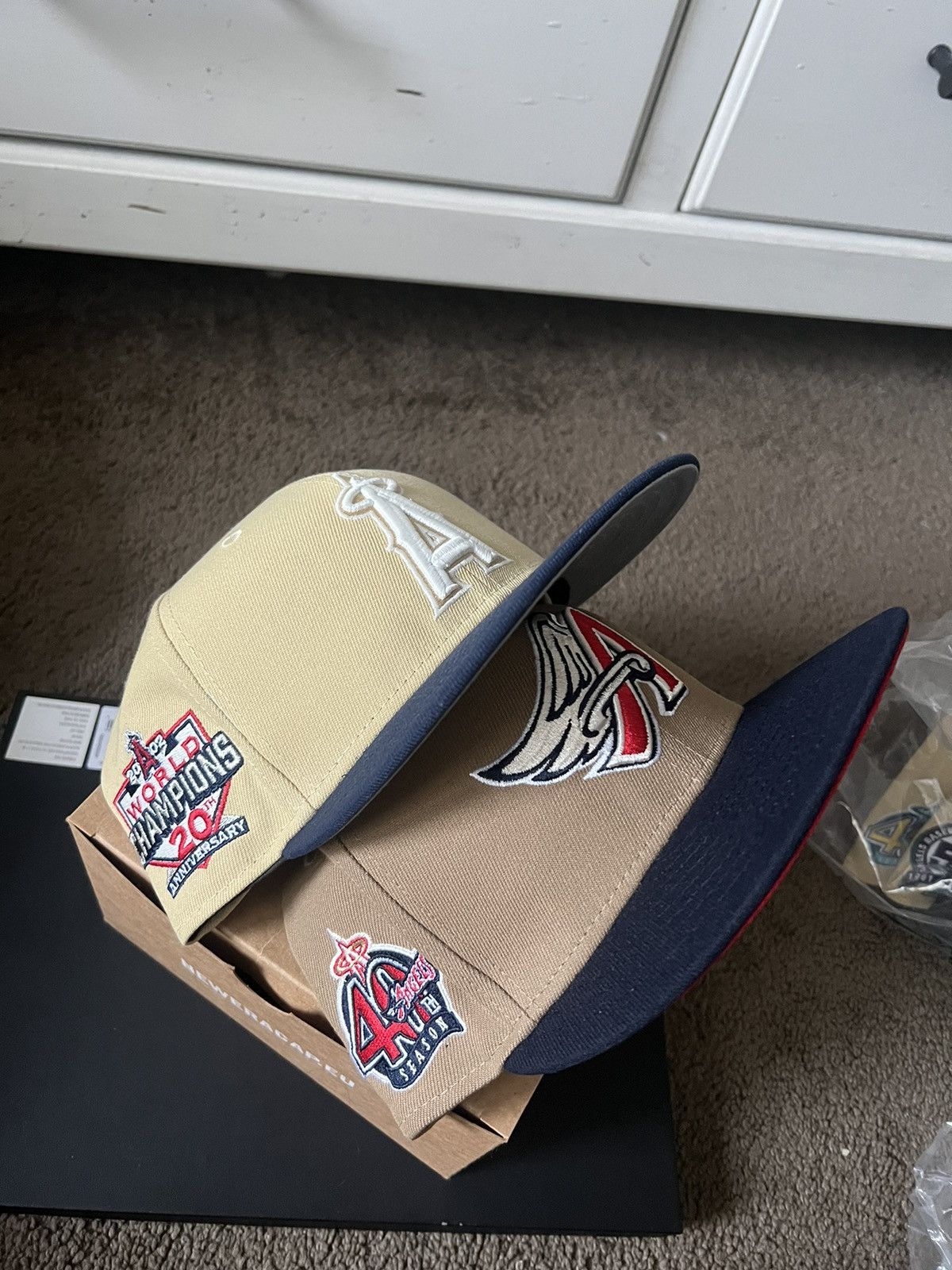 ANGELS TWO TONE PACK both fitteds 7 3/8s