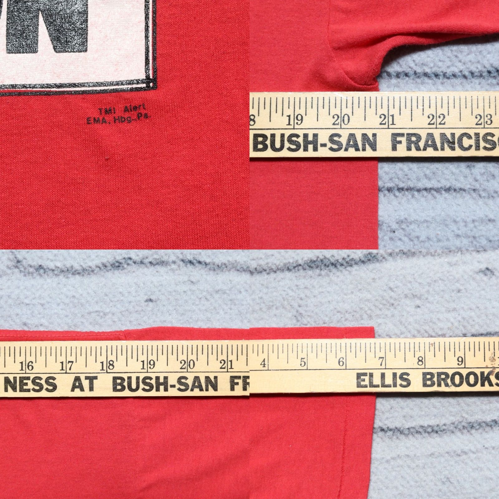 Vintage VINTAGE No is a Nuclear Reaction Shirt Mens L Red 90s Size US L / EU 52-54 / 3 - 8 Thumbnail