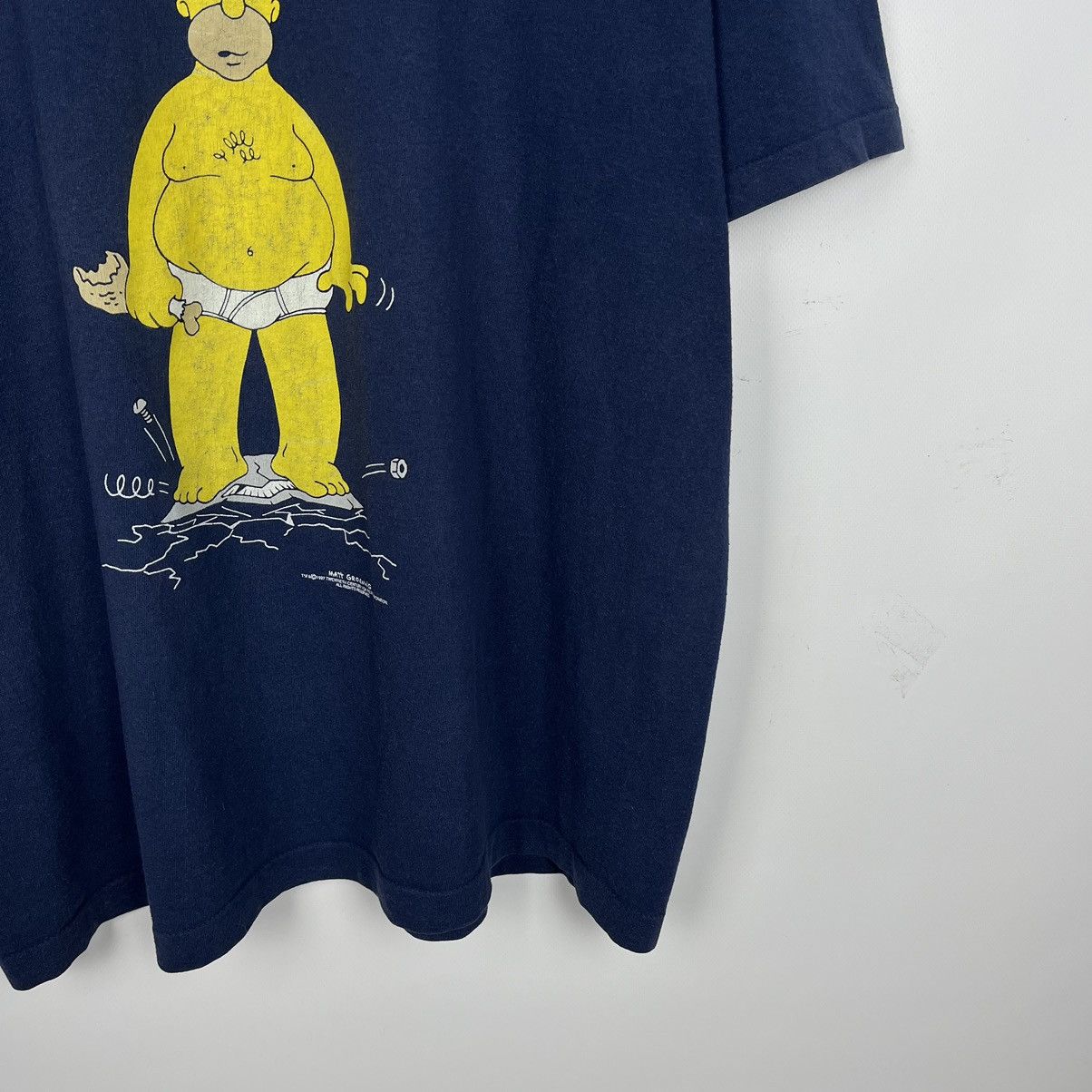 Cartoon Network Vintage Simpsons Homer cartoon humor tee 1997 Size US XL / EU 56 / 4 - 3 Thumbnail