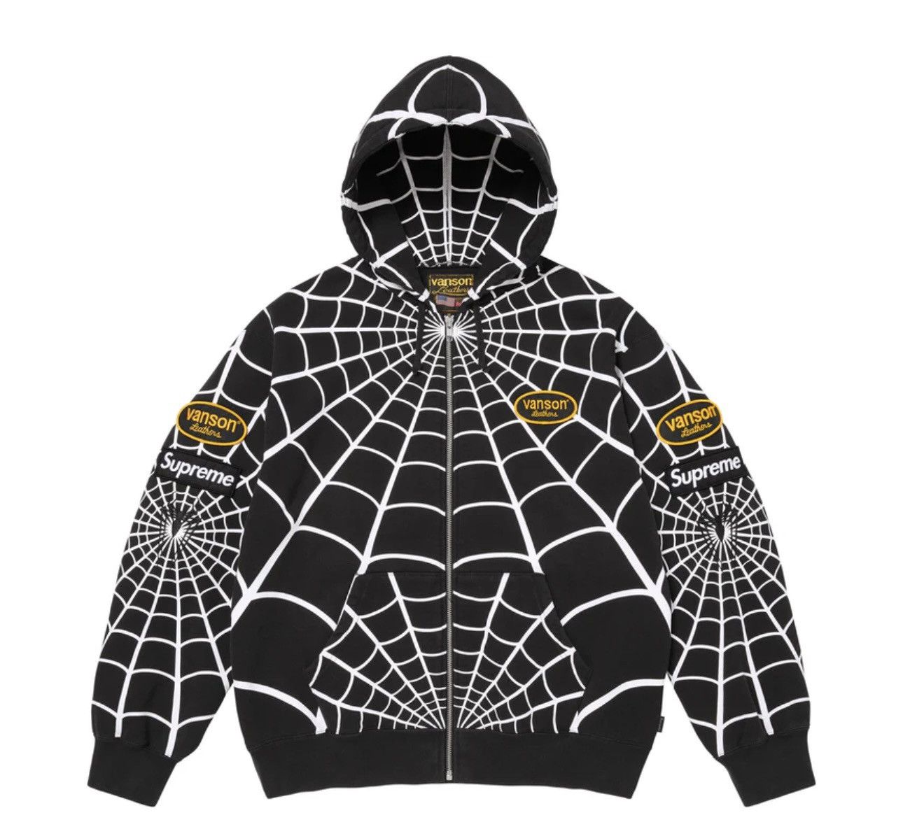 Nike × Supreme Supreme Nike Leather Appliqué Hoodie | Grailed
