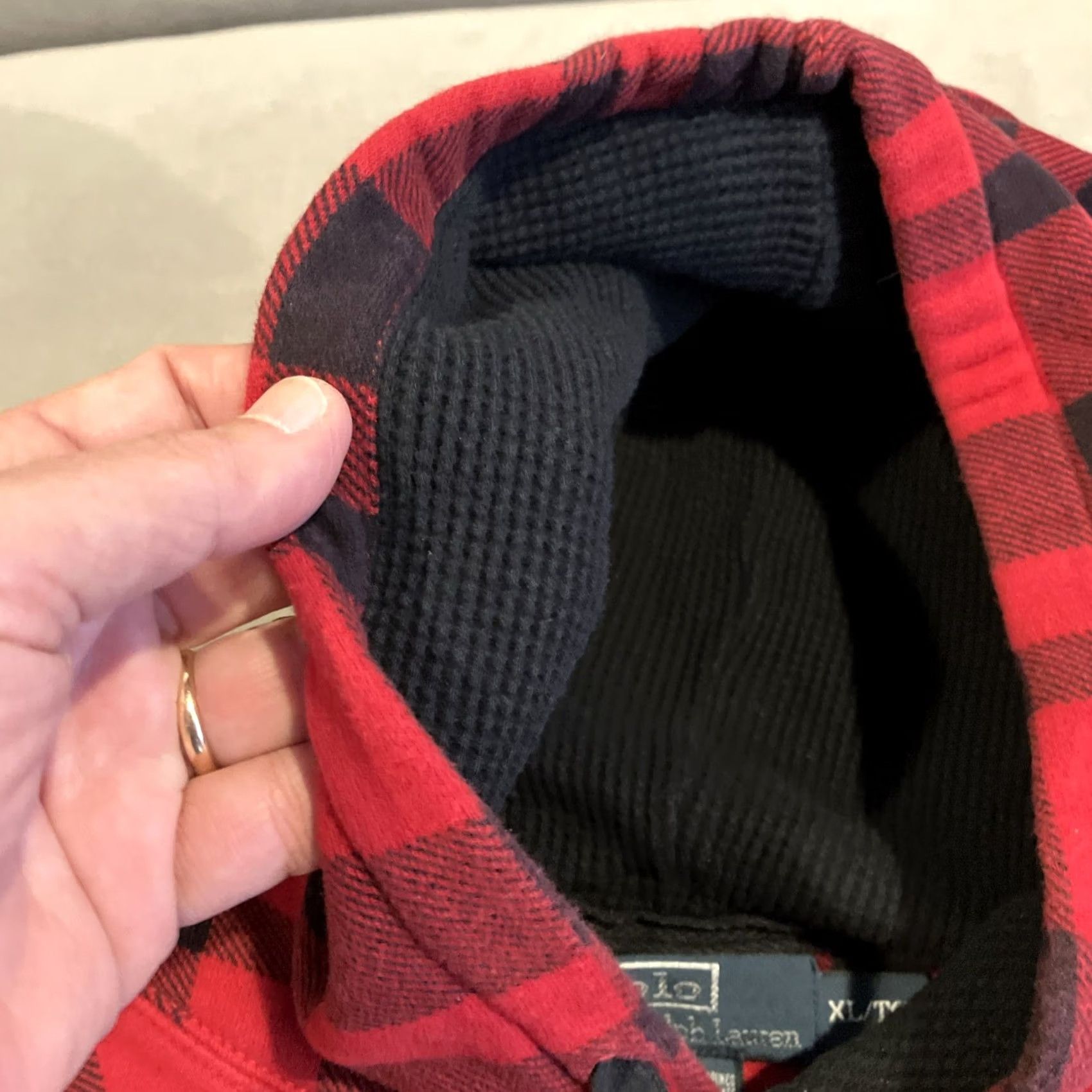 Polo Ralph Lauren VINTAGE? No mention. Final: Polo Ralph Lauren Hoodie Red Plaid Men's XL Pullover Hooded Long Sleeve Regular Size XL Size US XL / EU 56 / 4 - 4 Thumbnail