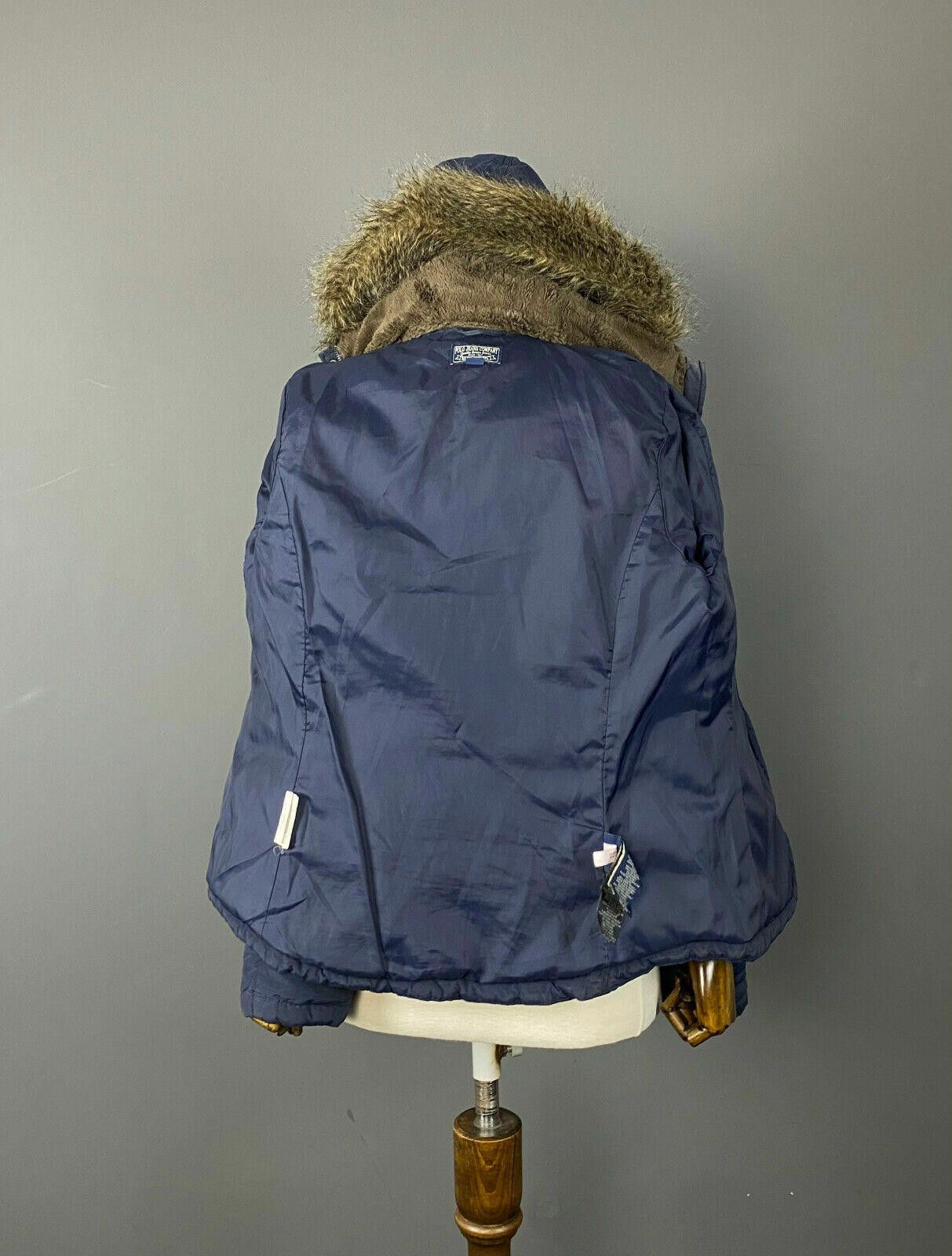 Designer Vintage Polo Jeans Co Ralph Lauren Blue Faux Jacket Size S Size S / US 4 / IT 40 - 9 Thumbnail