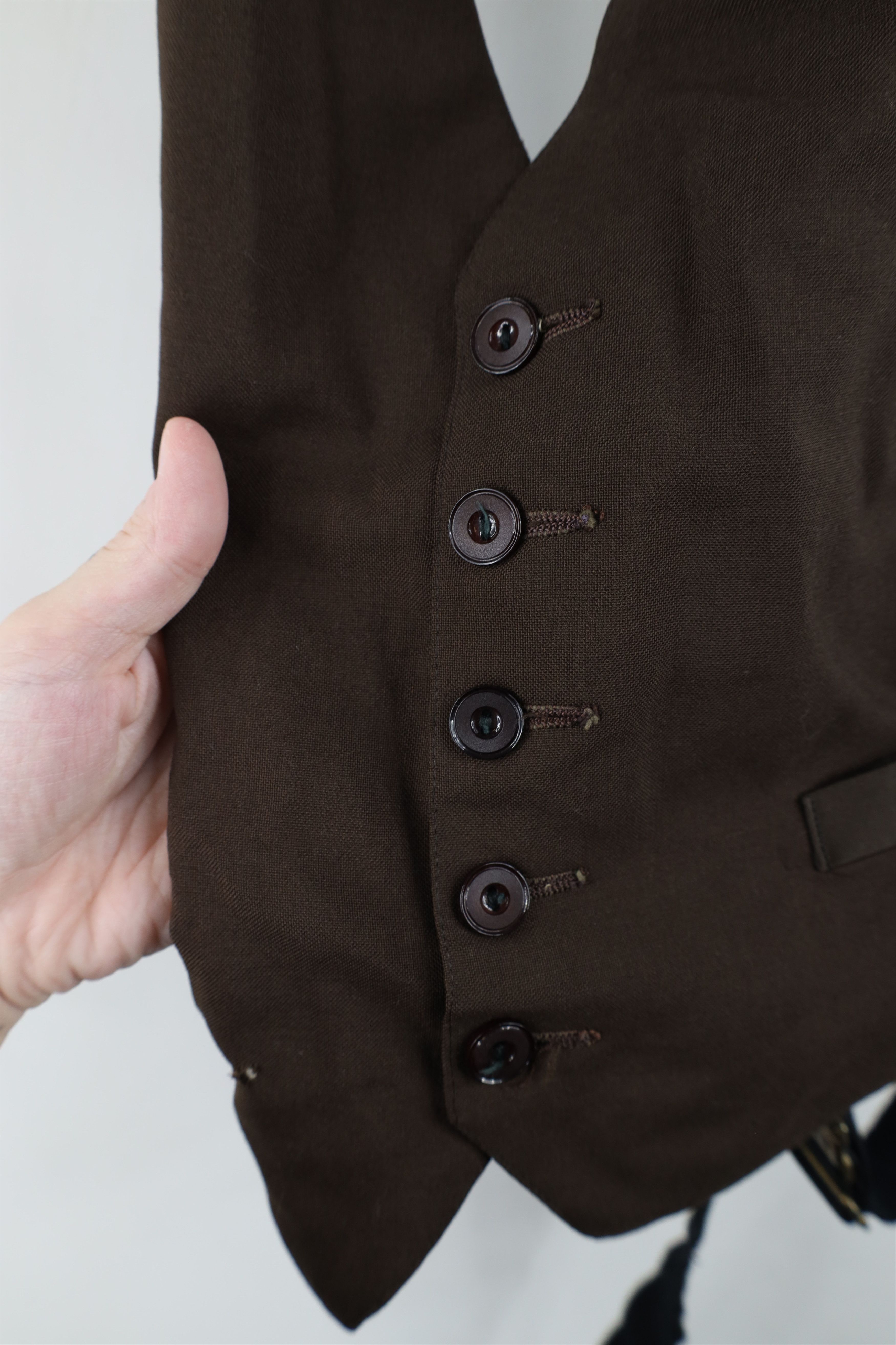 Vintage Vintage 40s 50s Rockabilly Gabardine Tuxedo Suit Vest Size US S / EU 44-46 / 1 - 8 Thumbnail