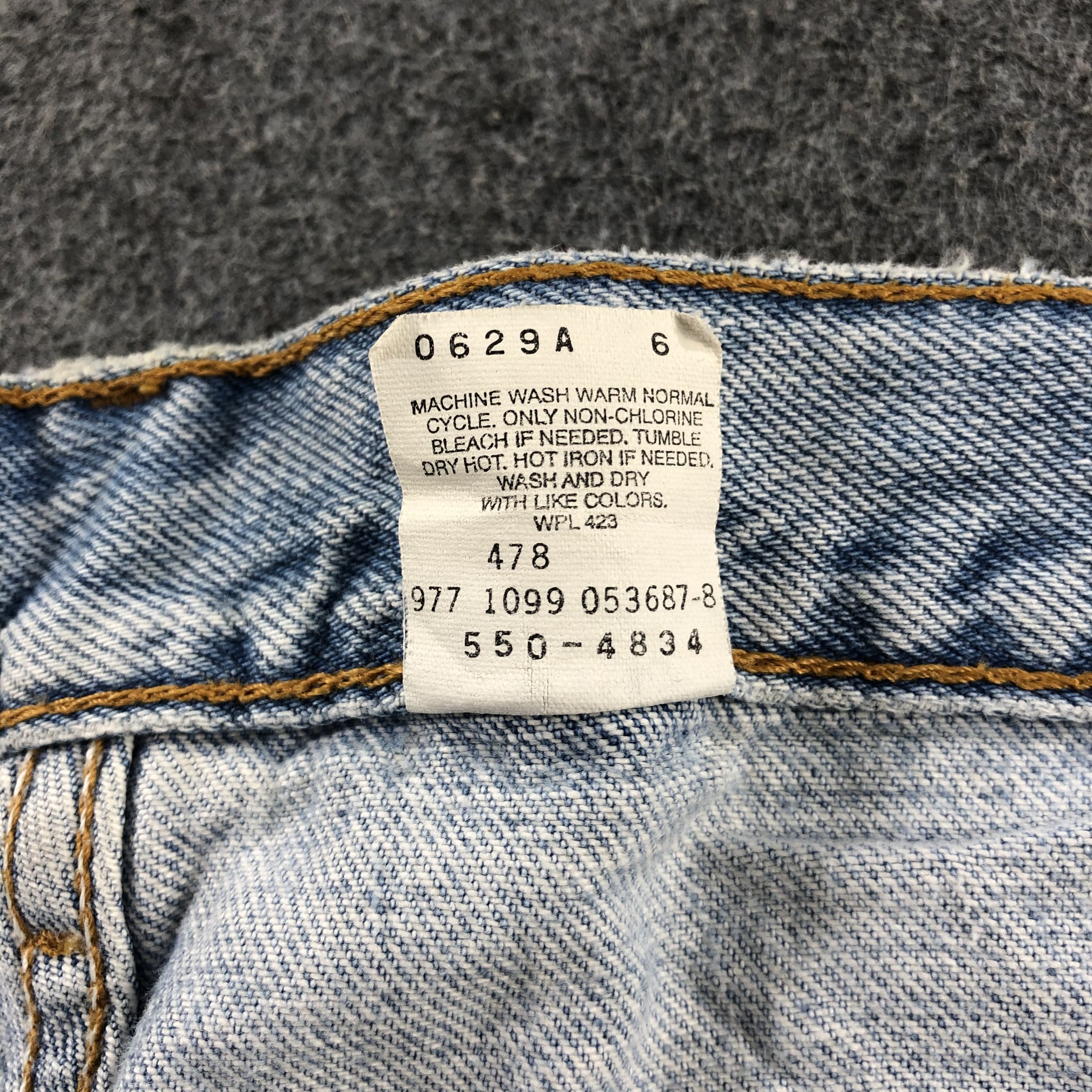 Levi's 90s Vintage Blue Wash Levis 550 Jeans-J2608 Size US 32 / EU 48 - 12 Thumbnail