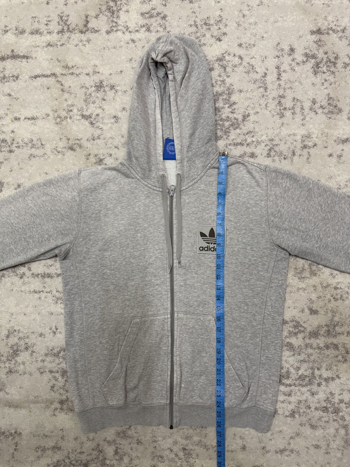 Adidas Adidas Trefoil Chest Logo Patch Zip Up Sweater Hoodie Size US M / EU 48-50 / 2 - 17 Thumbnail