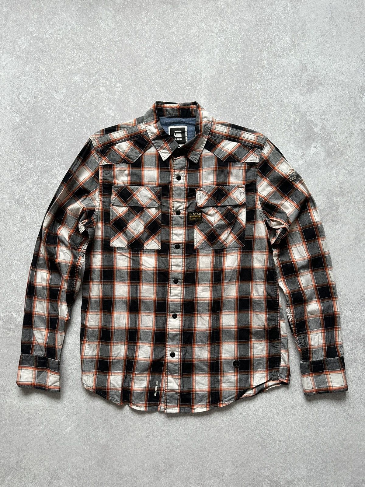 G-Star Men’s G-Star Raw Deck Bergen Long Sleeve Button Multicolor Size US L / EU 52-54 / 3 - 1 Thumbnail