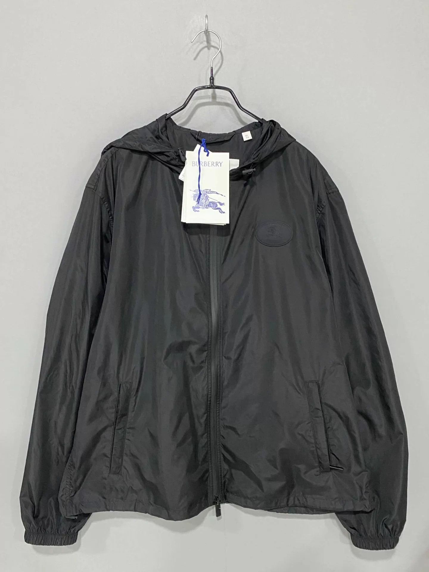 Burberry Burberry Black Horseferry Logo Shell Jacket XL Size US XL / EU 56 / 4 - 1 Thumbnail