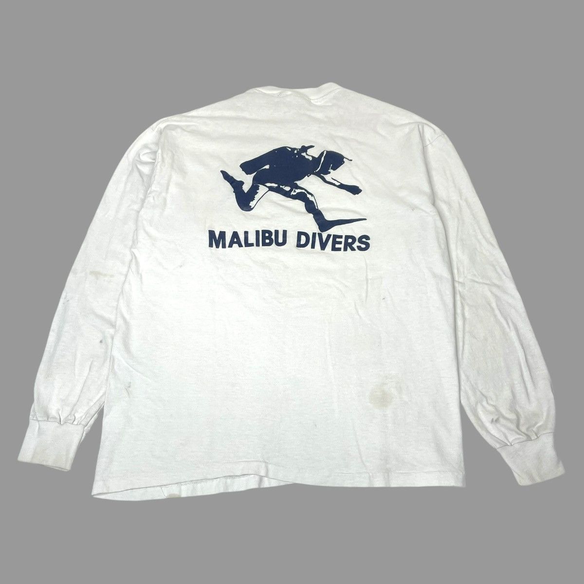 Vintage Vintage 1980s Malibu divers long sleeve t shirt Size US L / EU 52-54 / 3 - 1 Thumbnail