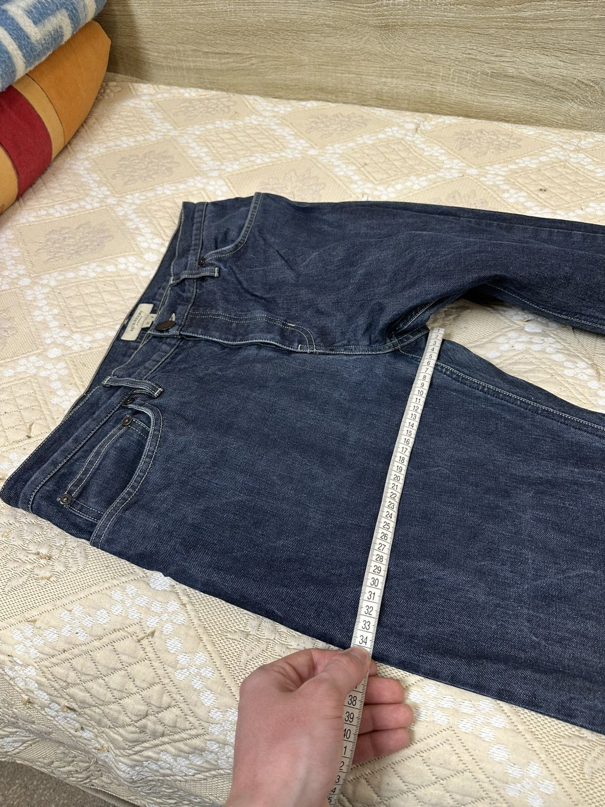 Burberry 🔥 Burberry London Vintage Blue Denim Pants Jeans Trousers Size US 36 / EU 52 - 12 Thumbnail