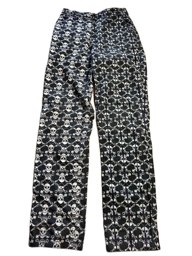 Life's a Beach RARE Vintage 1980's Life's A Beach Skull Print Pants Size US 32 / EU 48 - 1 Thumbnail