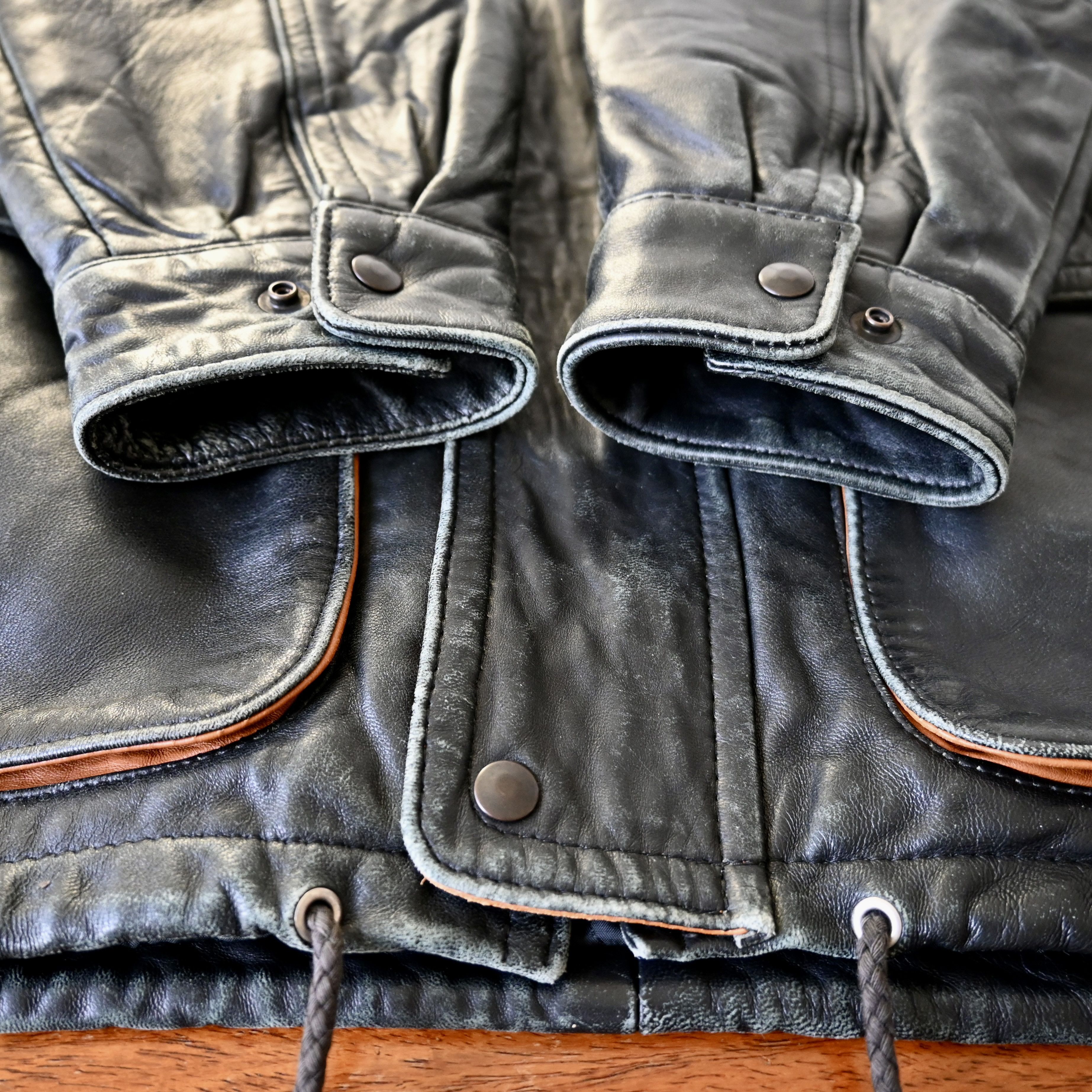 Vintage VTG 1990s VENETTI lamb leather parka, made in Australia Size US L / EU 52-54 / 3 - 16 Thumbnail