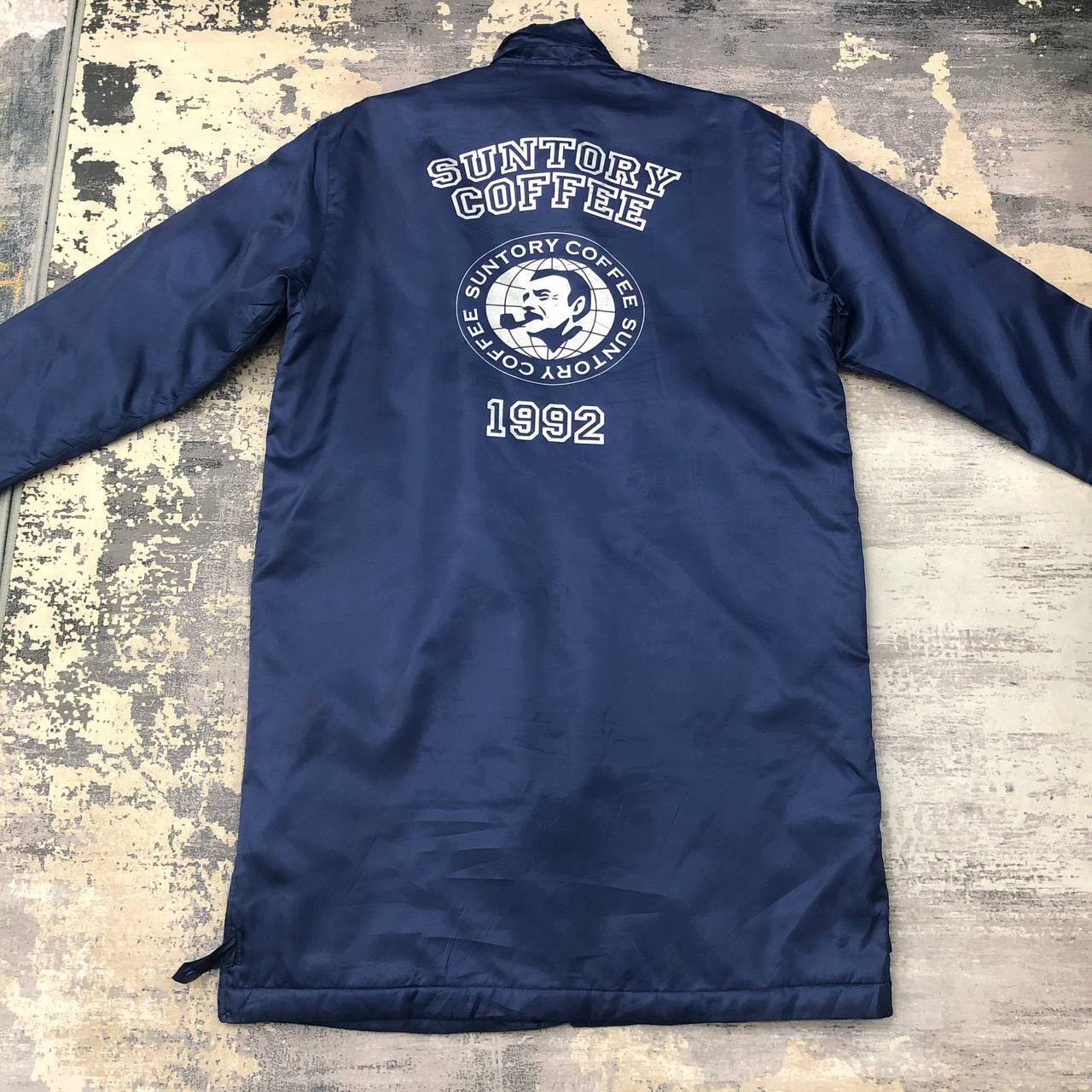 Japanese Brand Y672 SUNTORY COFFEE 1992 LONG JACKETS Size US XL / EU 56 / 4 - 1 Thumbnail