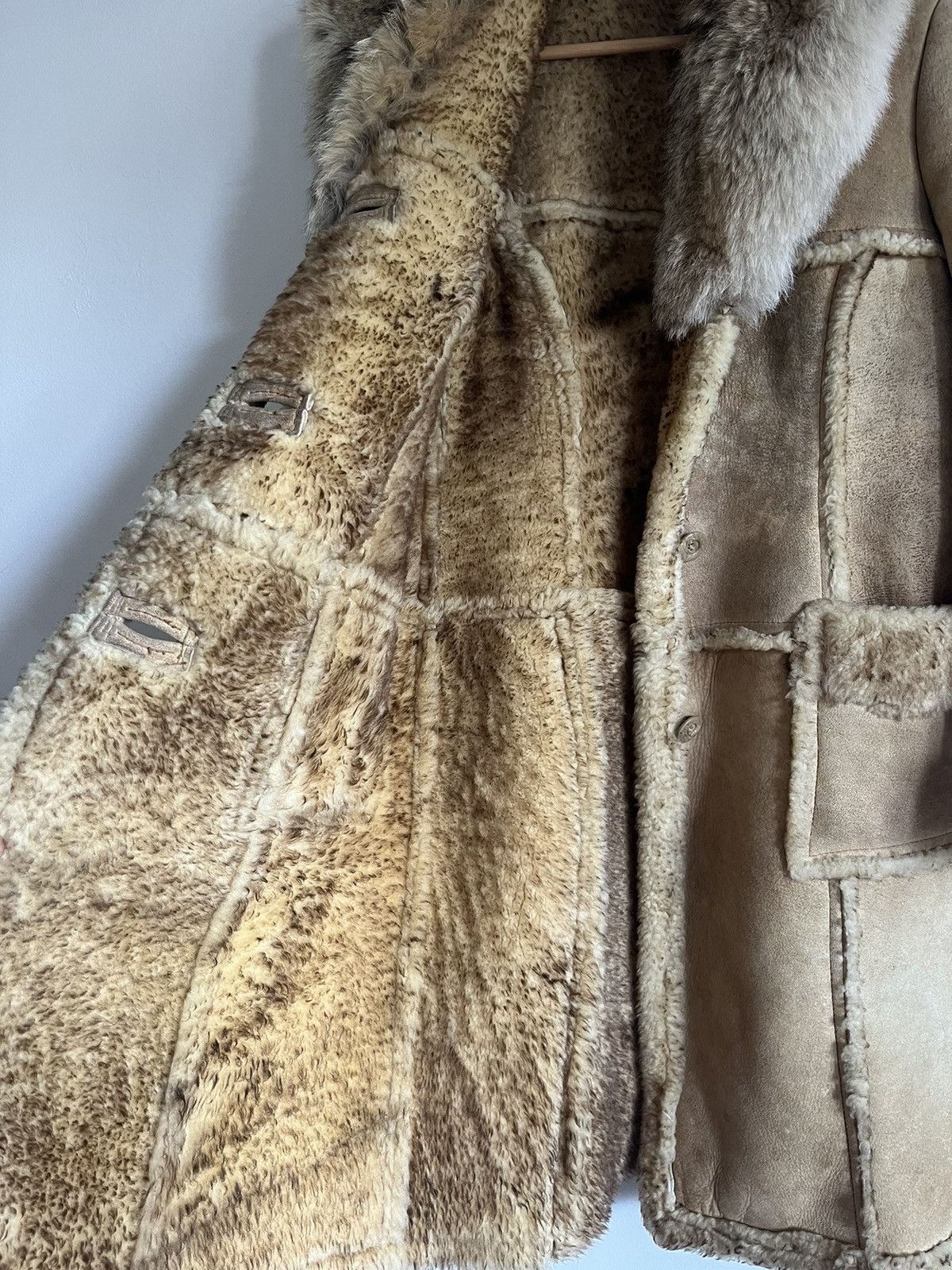 Genuine Leather Shearling Sheepskin Jacket For Woman’s Size L / US 10 / IT 46 - 11 Thumbnail