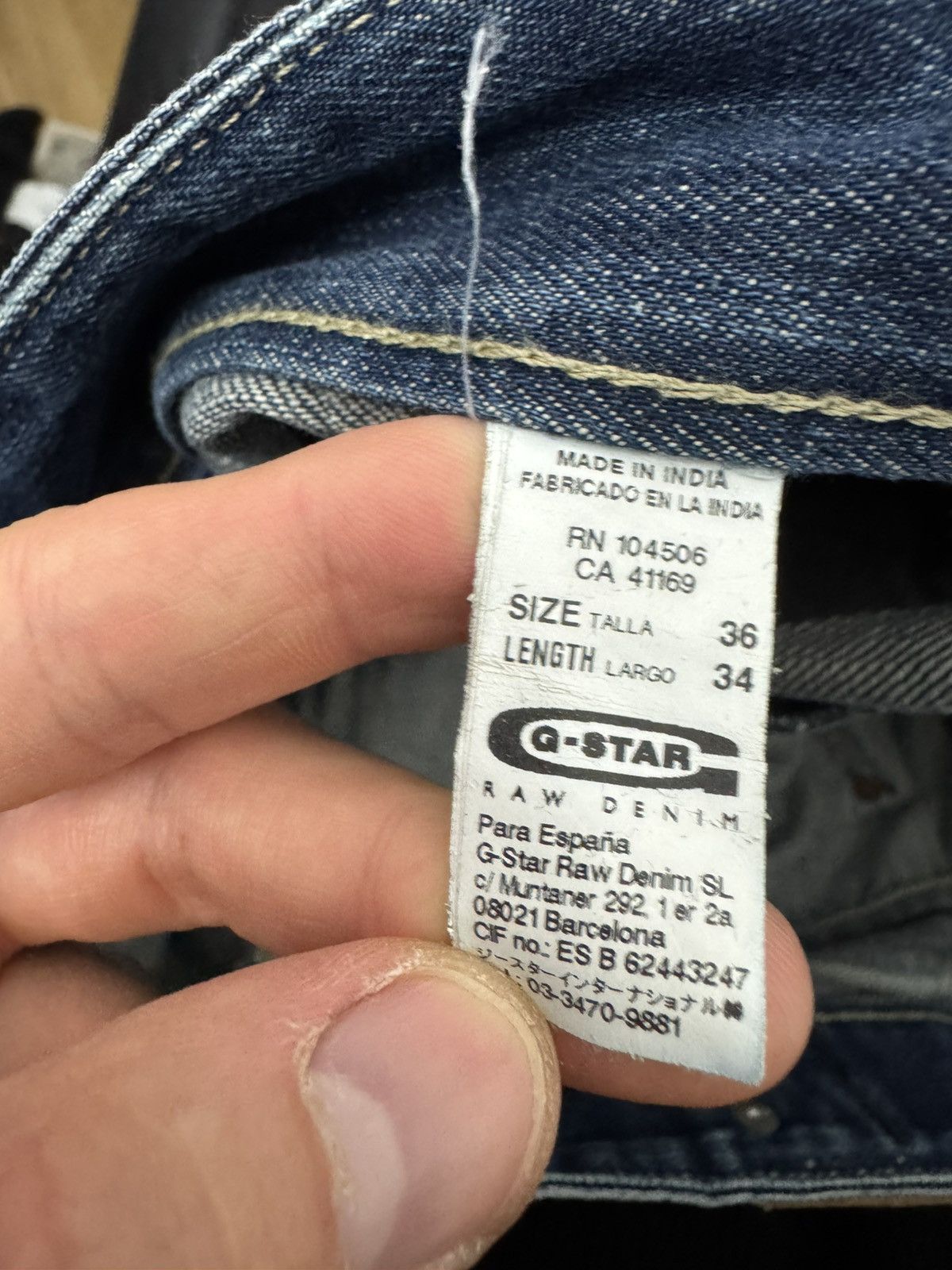 G-Star Vintage G Star Raw 3301 Denim Washed Pant Regular Streetwear Size US 36 / EU 52 - 3 Thumbnail