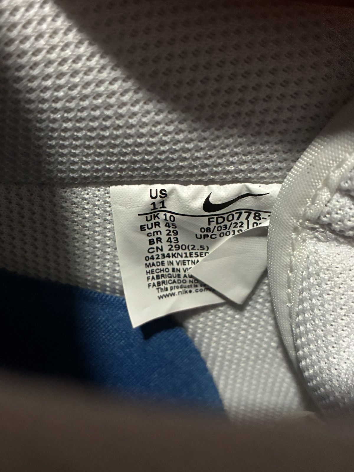 Nike Nike Air Force 1 Low San Francisco Chinatown SKU FD0778-100 Size US 11 / EU 44 - 9 Thumbnail