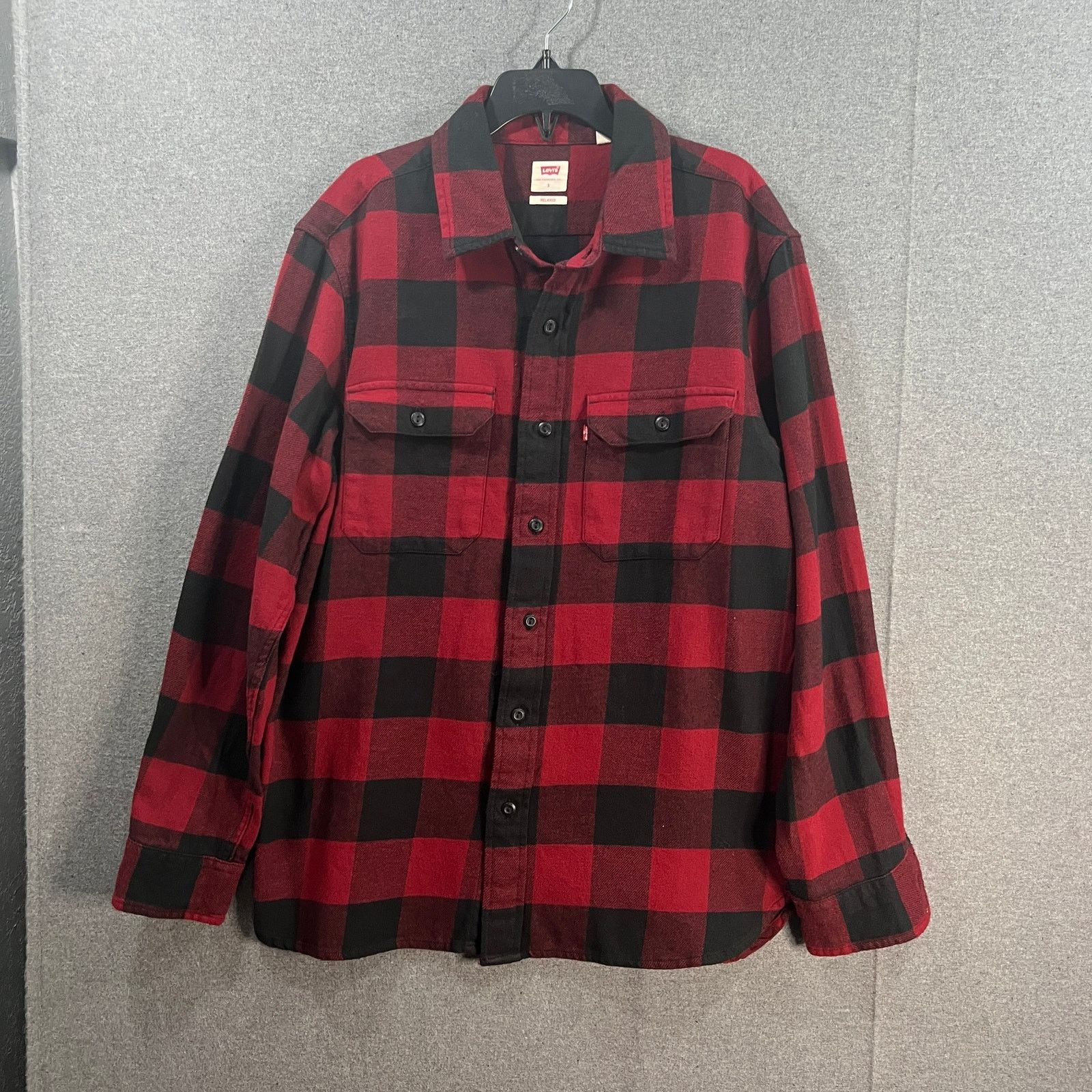 Other Levis Shirt Mens Button Up Red Buffalo Plaid Casual Size US S / EU 44-46 / 1 - 1 Thumbnail