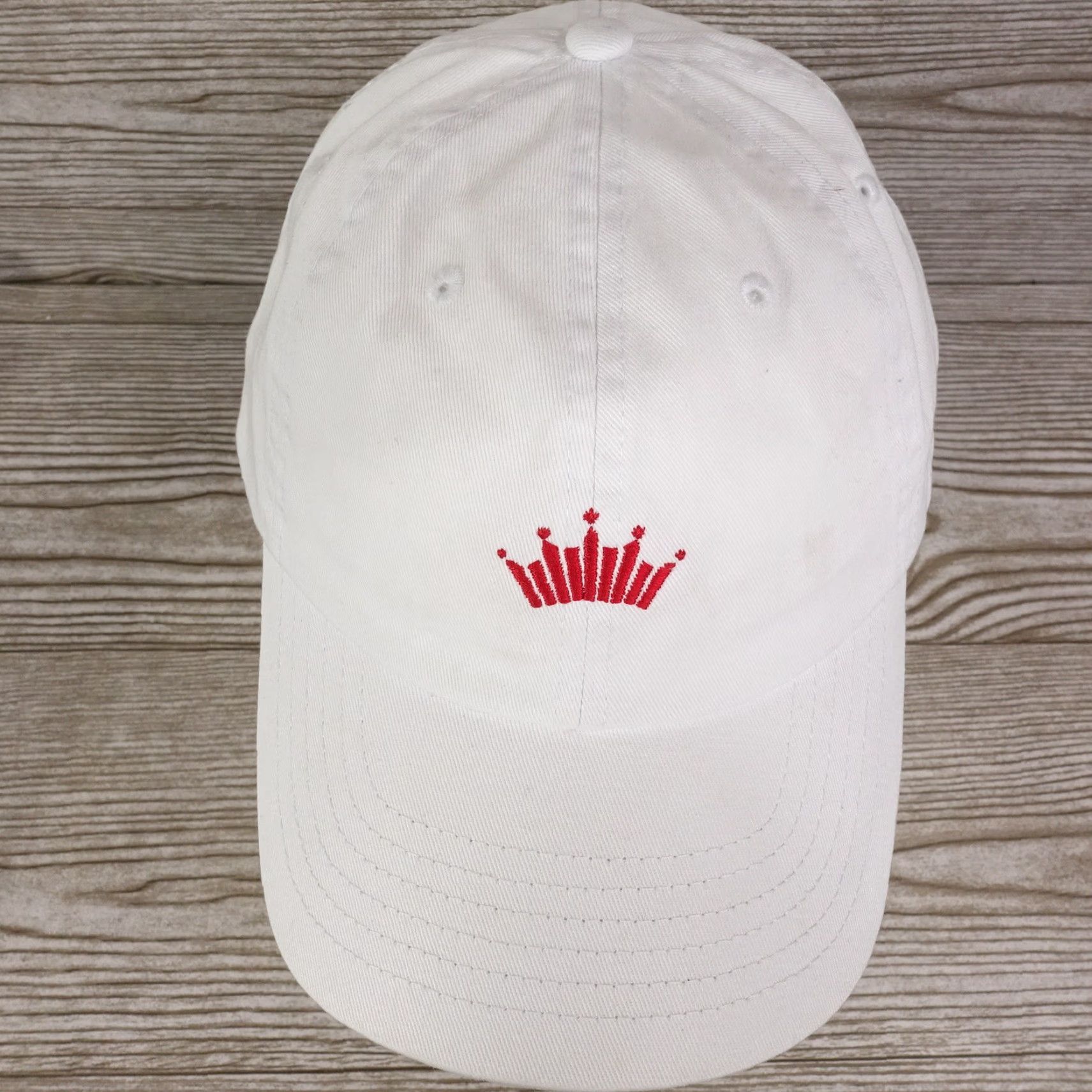 Budweiser ANHEUSER BUSCH BUDWEISER BEER WHITE BASEBALL CAP ADJUSTABLE UNISEX Size ONE SIZE - 5 Thumbnail