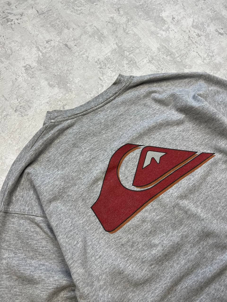 Quiksilver Vintage Quiksilver Gray Sweatshirt Big Logo Size US XL / EU 56 / 4 - 9 Thumbnail