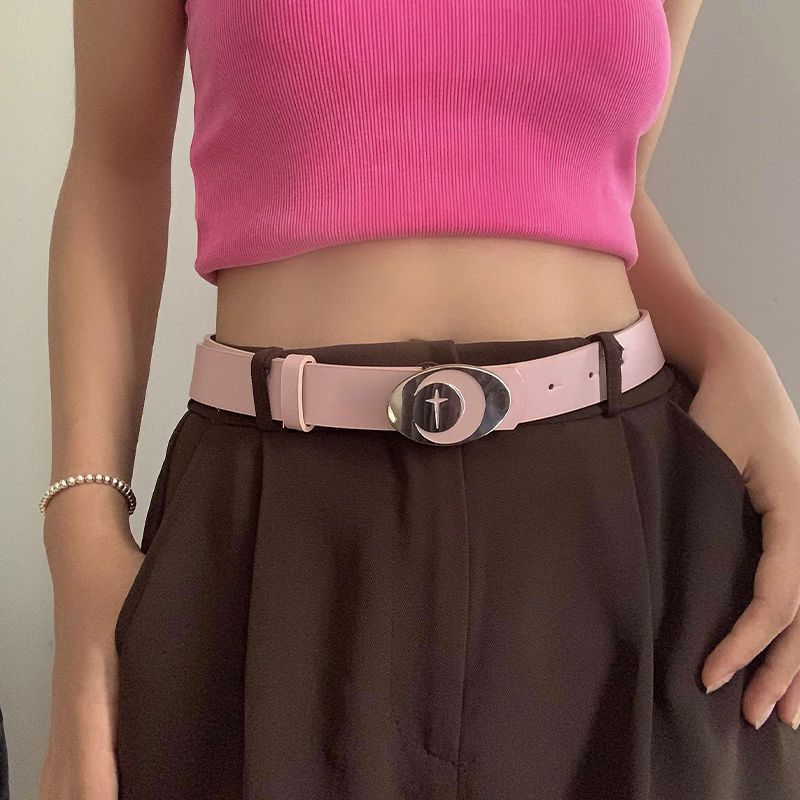 Designer Vibe Vintage Belt Riveted Belts Menswear Accessories Size ONE SIZE - 1 Thumbnail
