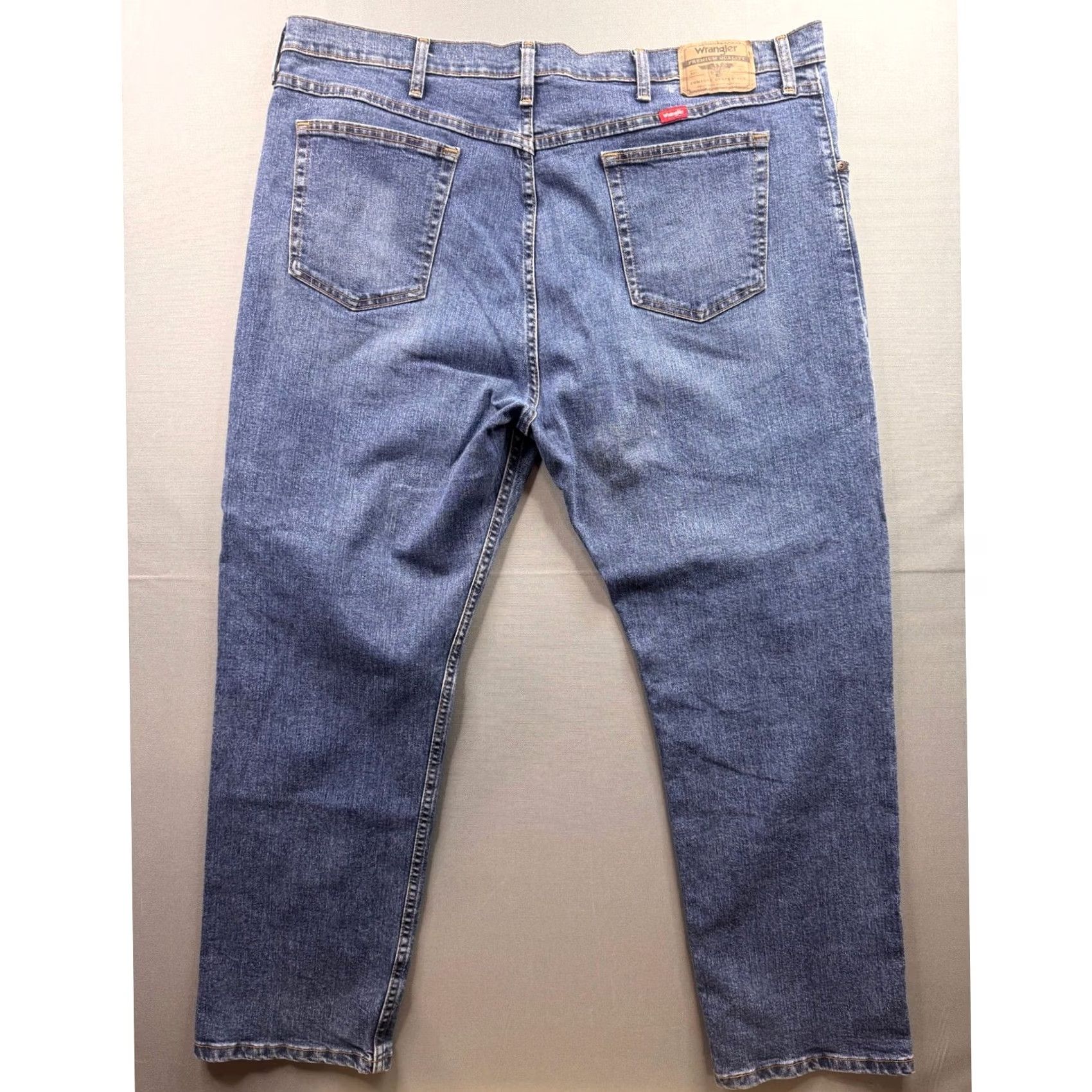Wrangler Wrangler Jeans Straight Blue 42x30 Big & Tall Mens Stretch Denim 5-Pocket Regular Comfort Modern Classic Size US 42 / EU 58 - 2 Thumbnail