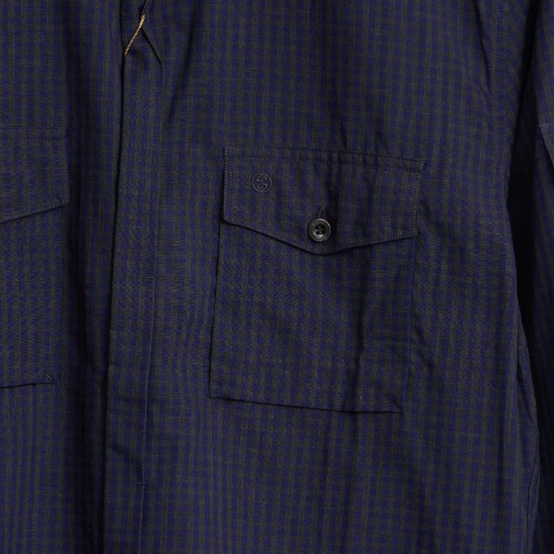 Gucci Gucci Men's Plaid Pocket Shirt Size US M / EU 48-50 / 2 - 3 Thumbnail