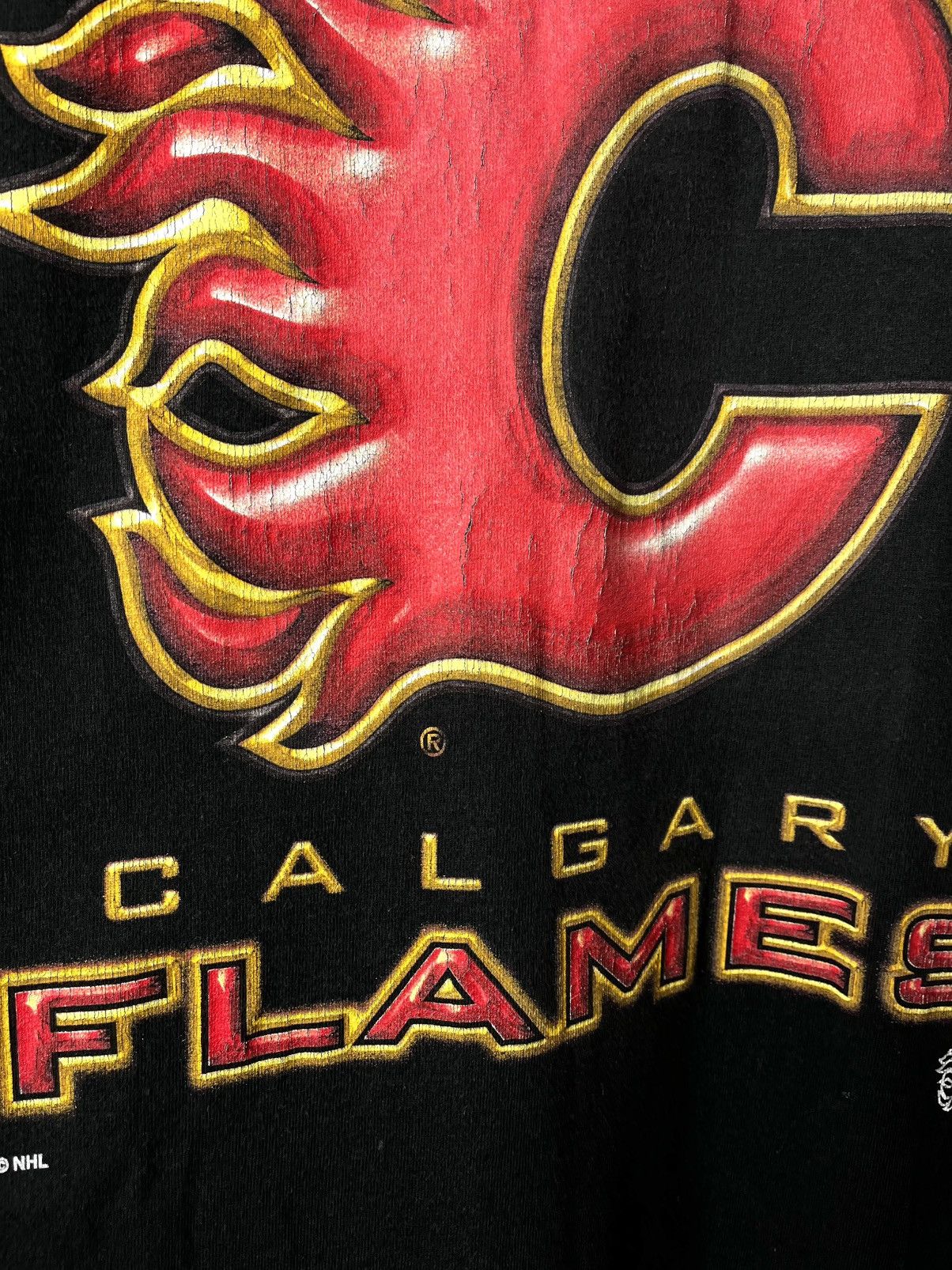 Vintage Vintage Calgary Flames NHL Pro League T Shirt Size US M / EU 48-50 / 2 - 4 Thumbnail