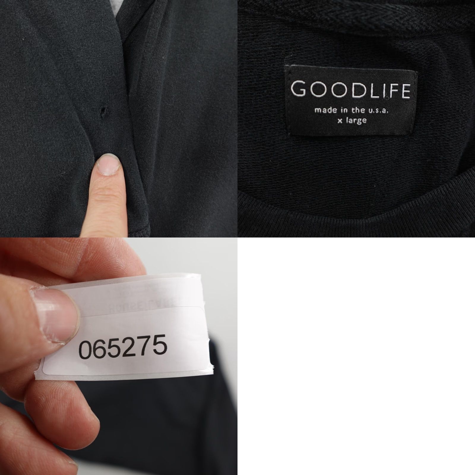 Vintage Good Life Sweatshirt Mens XL Black Crewneck Pullover Knit Cotton Spandex Made in USA 90s Outdoor Casual Mens XL Black Crewneck Sweater Flex(M) Size US XL / EU 56 / 4 - 8 Thumbnail