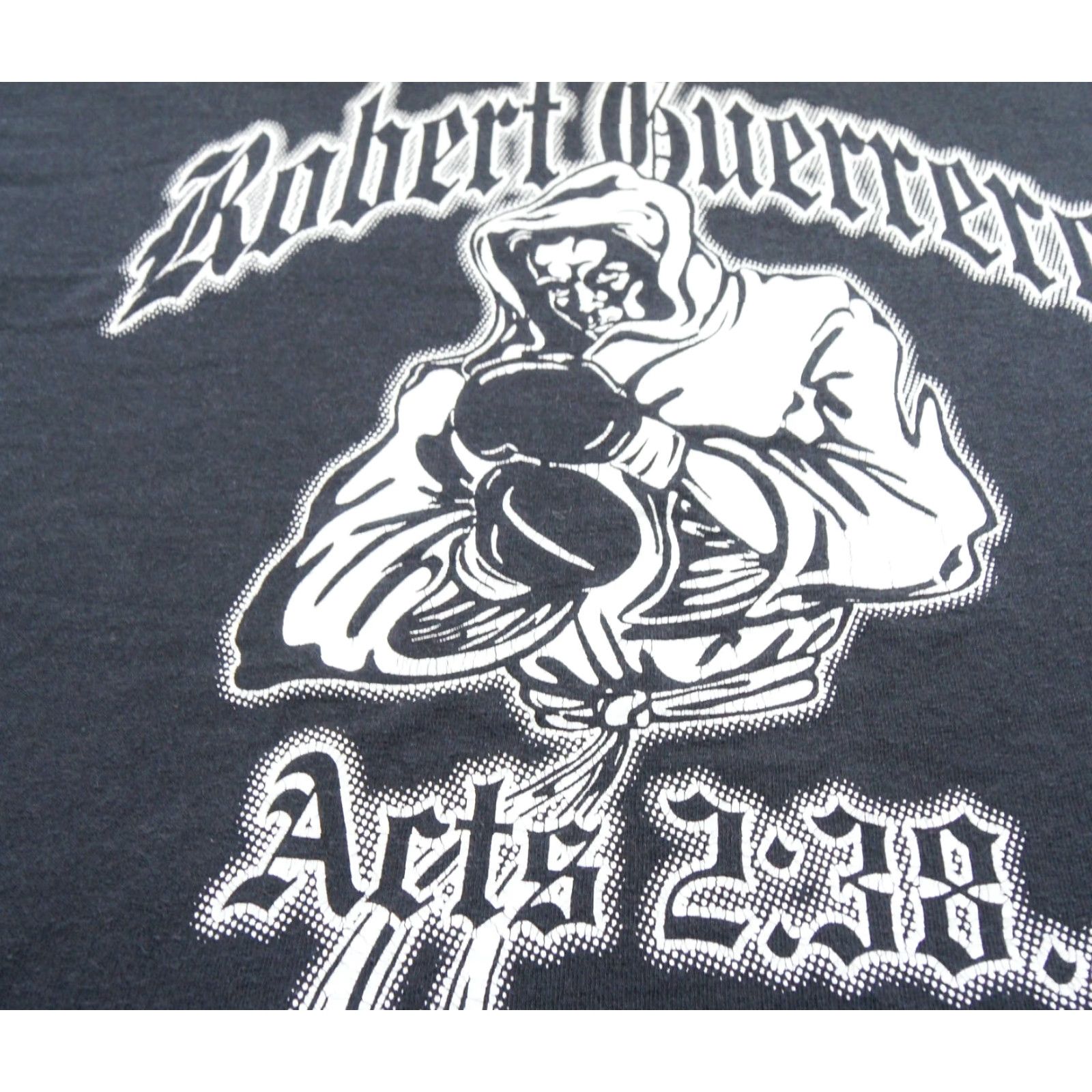 Port & Company VINTAGE Port & Company Shirt Mens L Black Robert Guerrero The Ghost Tee Boxing Promo Y2K Size US L / EU 52-54 / 3 - 3 Thumbnail