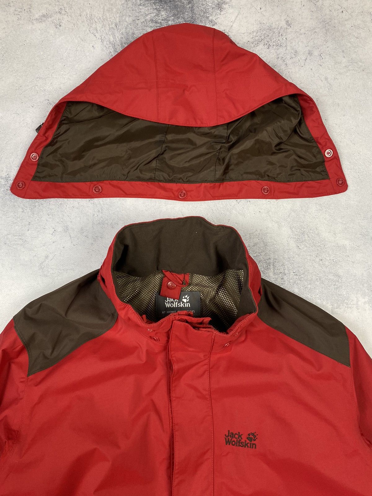 Jack Wolfskin Jack Wolfskin Texapore Outdoor Gorpcore Jacket Red Size XL Size US XL / EU 56 / 4 - 12 Thumbnail