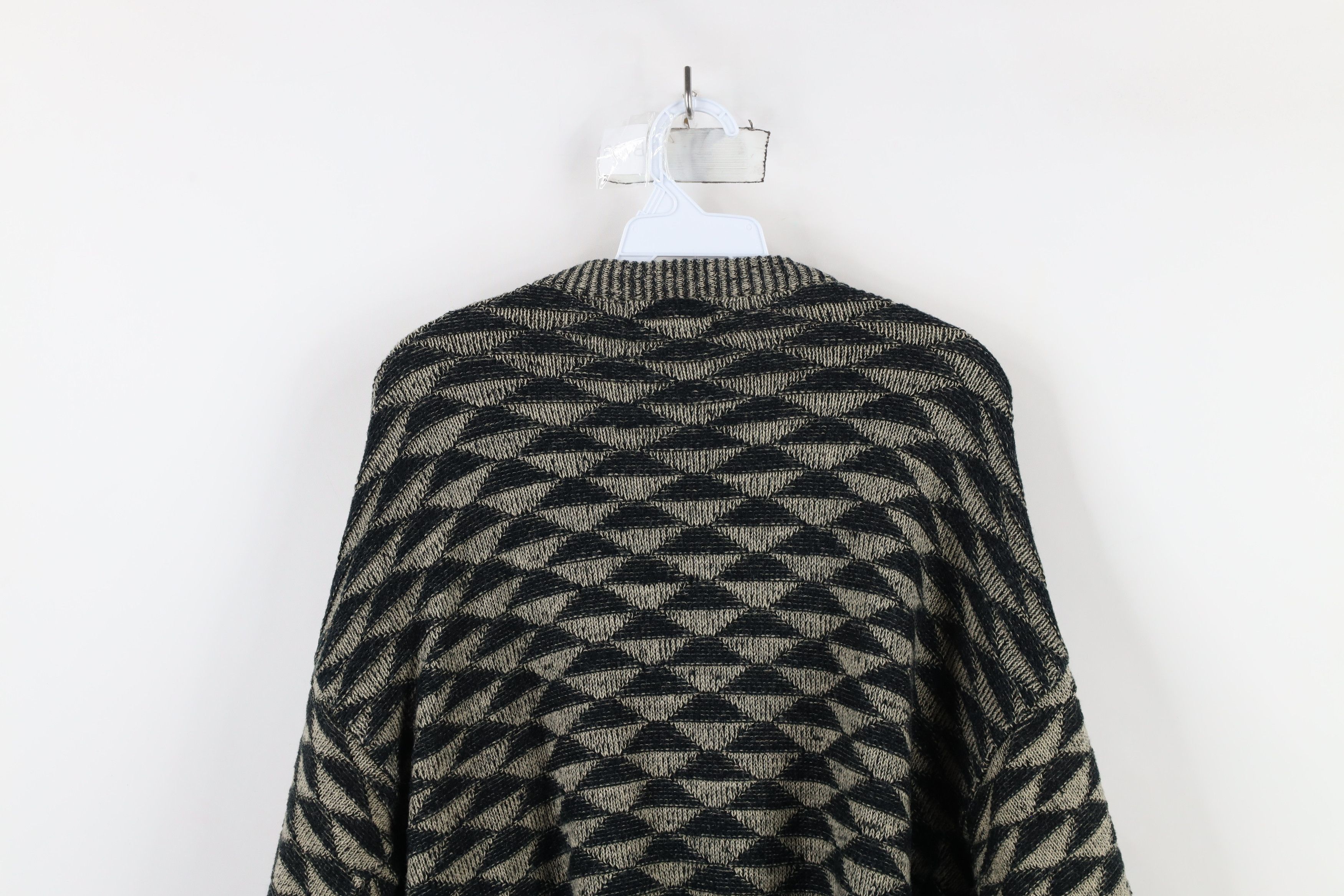 Vintage Vintage 90s Streetwear Geometric Button Cardigan Sweater Size US S / EU 44-46 / 1 - 9 Thumbnail