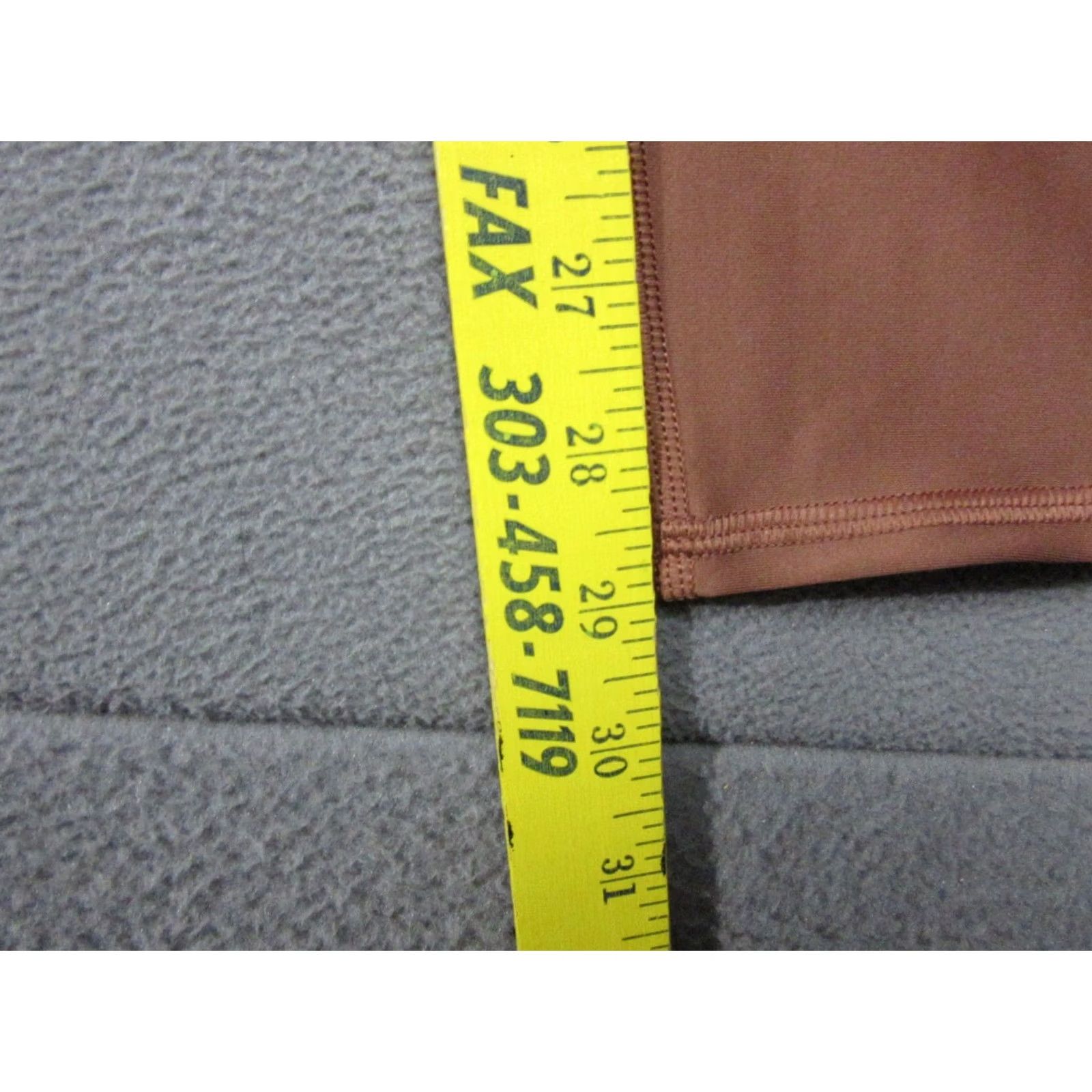 Alo Alo Leggings Womens Small Brown Logo Stretch High Waist Running Activewear Size 28" / US 6 / IT 42 - 4 Thumbnail
