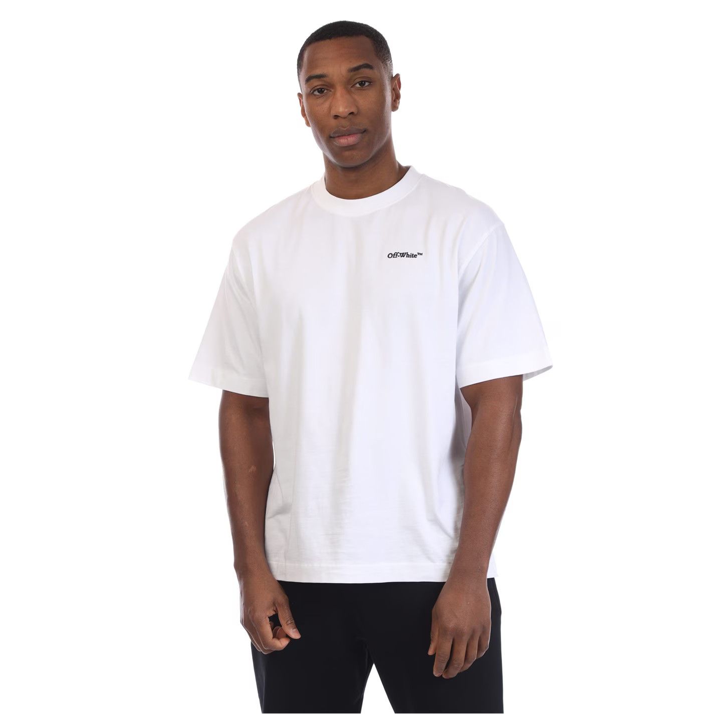 Off-White o1g2r1mq0226 Tattoo Arrow Skate T-Shirt In White Size US L / EU 52-54 / 3 - 1 Thumbnail