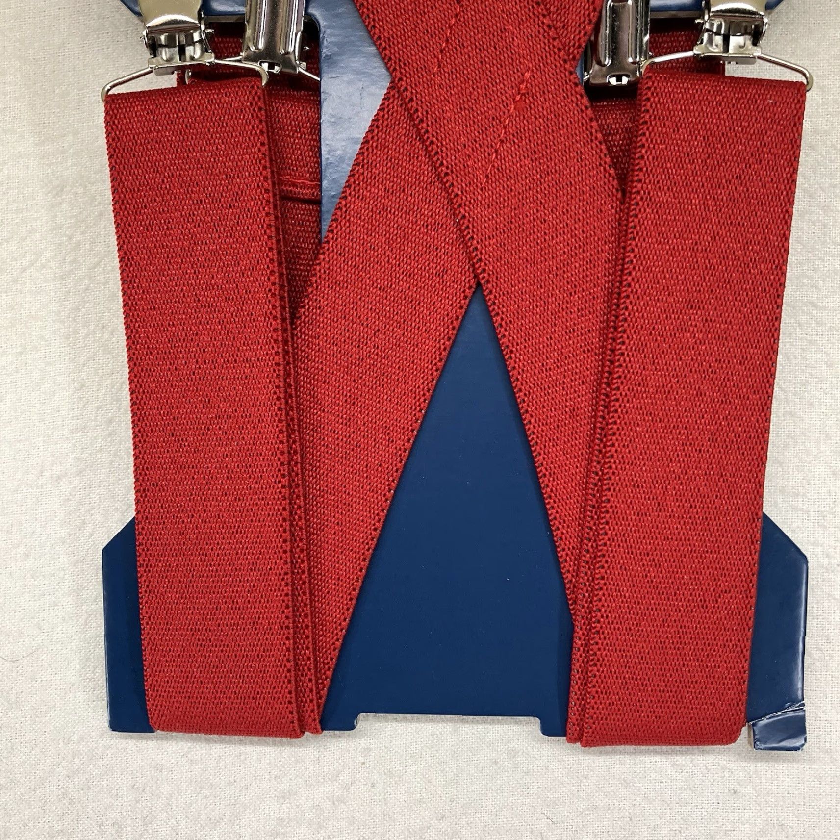 Vintage WEMBLEY Suspenders Red S-XL Top Notch Clip Adjustable Adult Mens Belt Accessories American Theme One Size Size US M / EU 48-50 / 2 - 4 Thumbnail