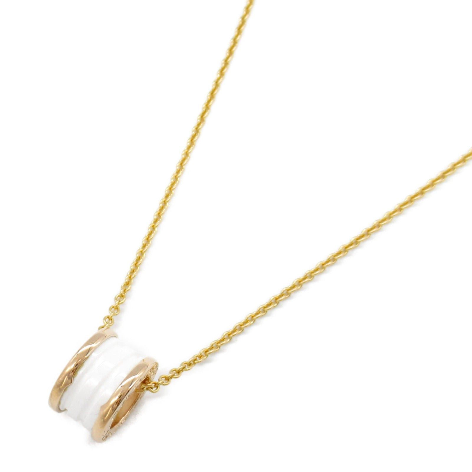 Bvlgari Bvlgari B Zero One Necklace Ceramic K18Pg (Pink Gold) White Size ONE SIZE - 1 Thumbnail